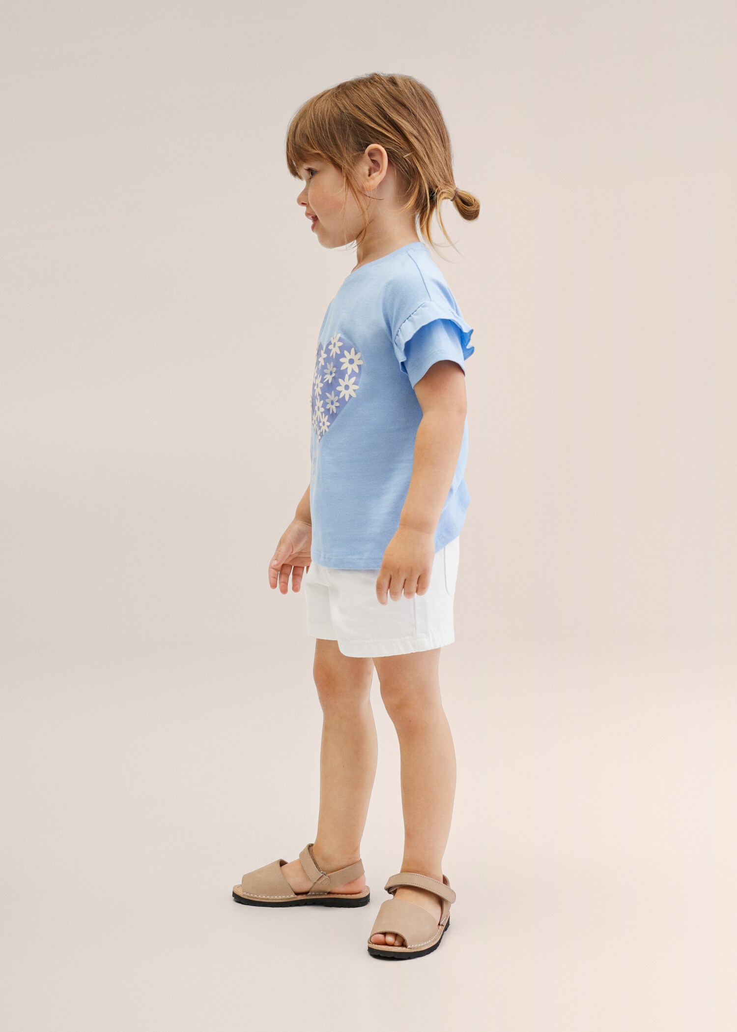 Ruffle cotton T-shirt - General plane