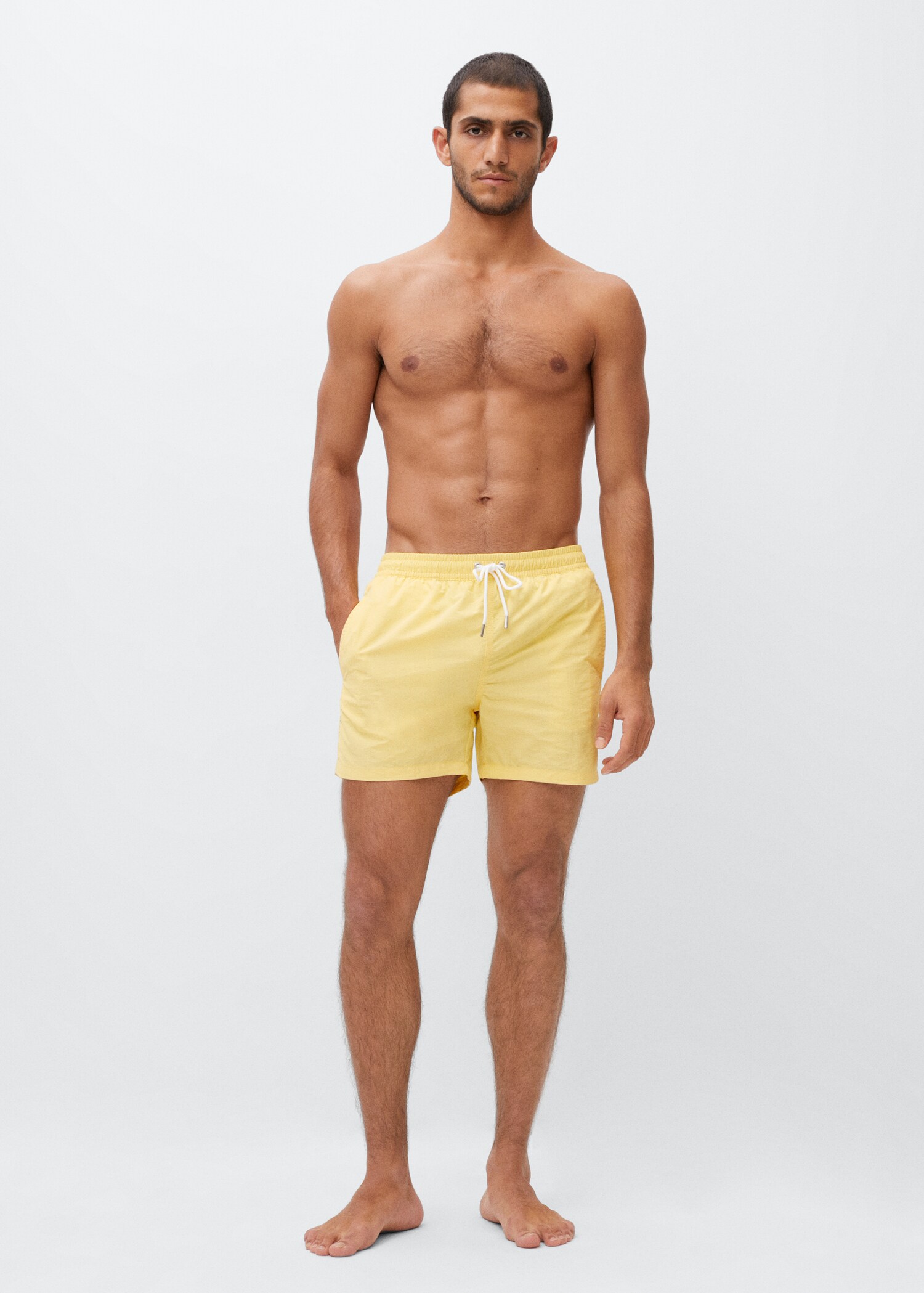 Cord plain swimming trunks - General plane