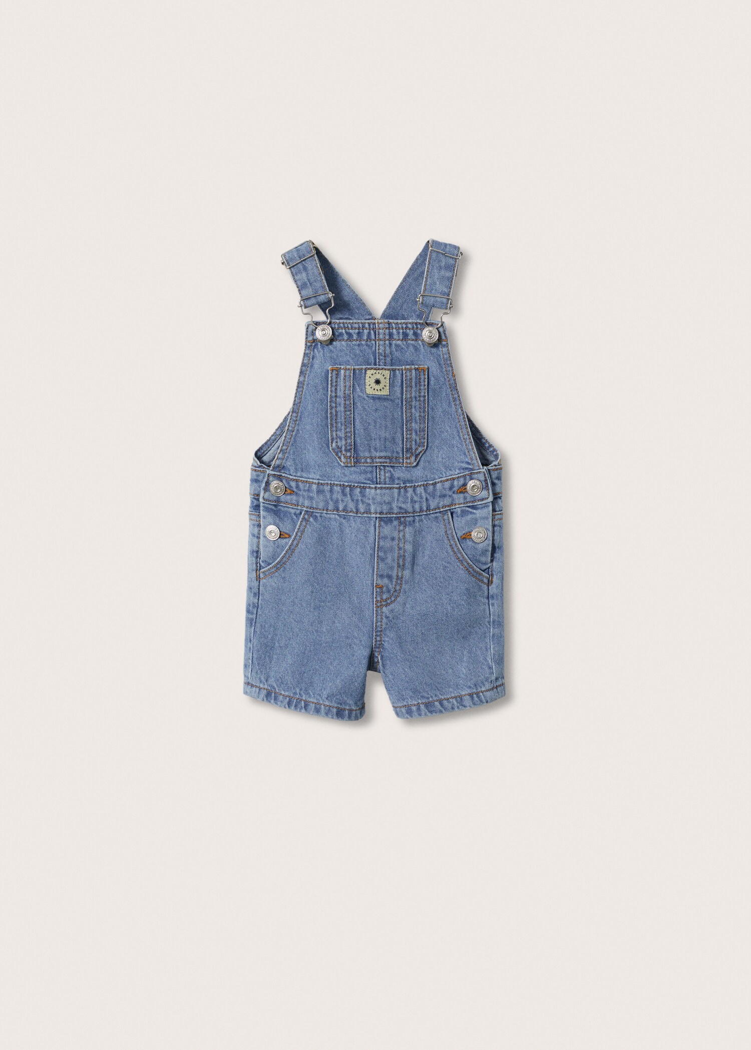 Short denim dungarees - General plane