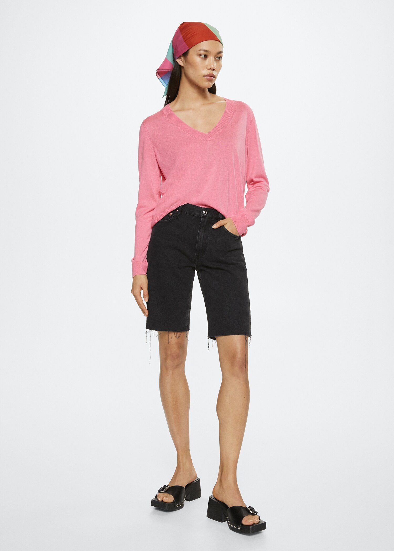 Pull-over en maille fine - Plan général