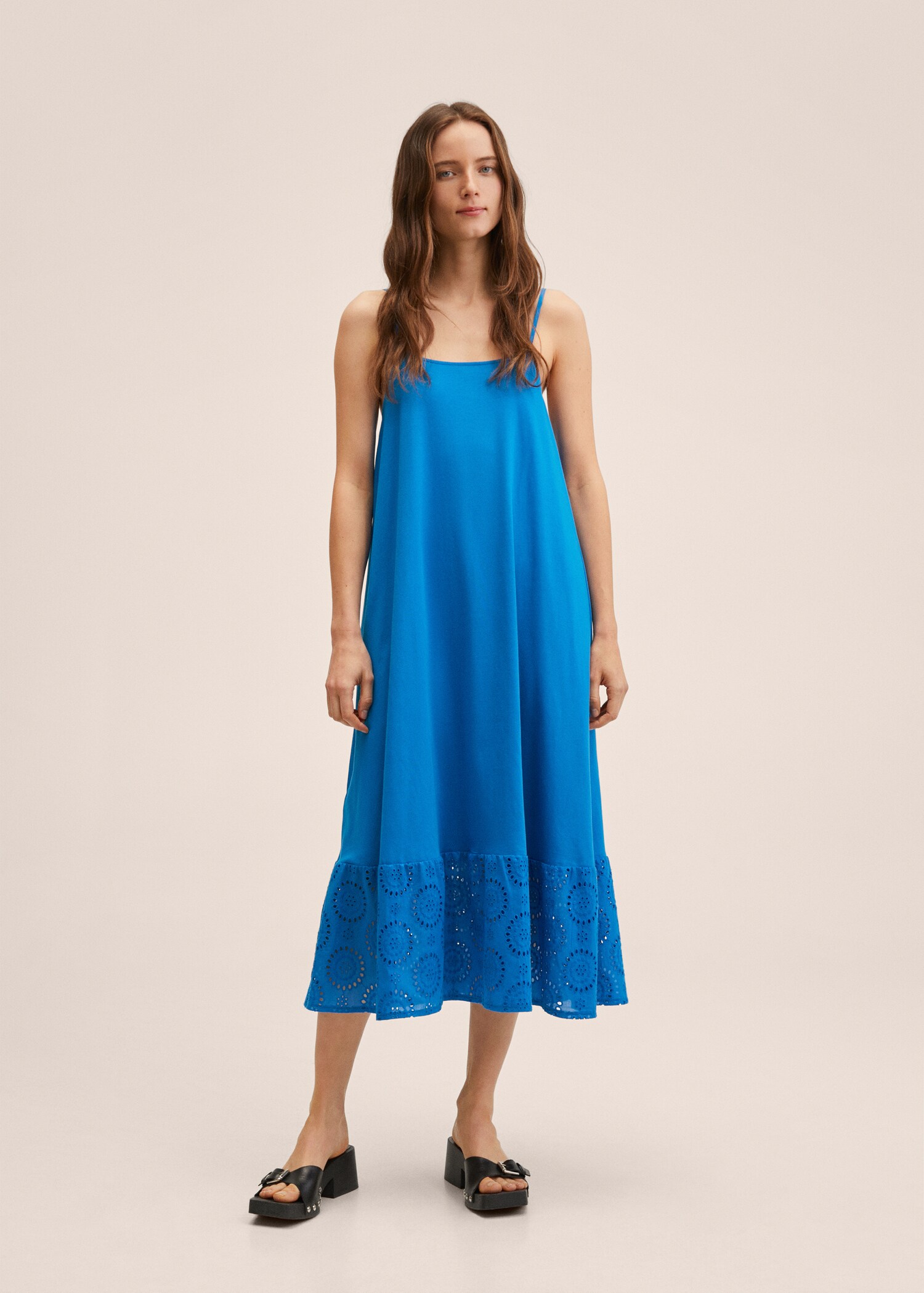 Broderie anglaise cotton dress - General plane