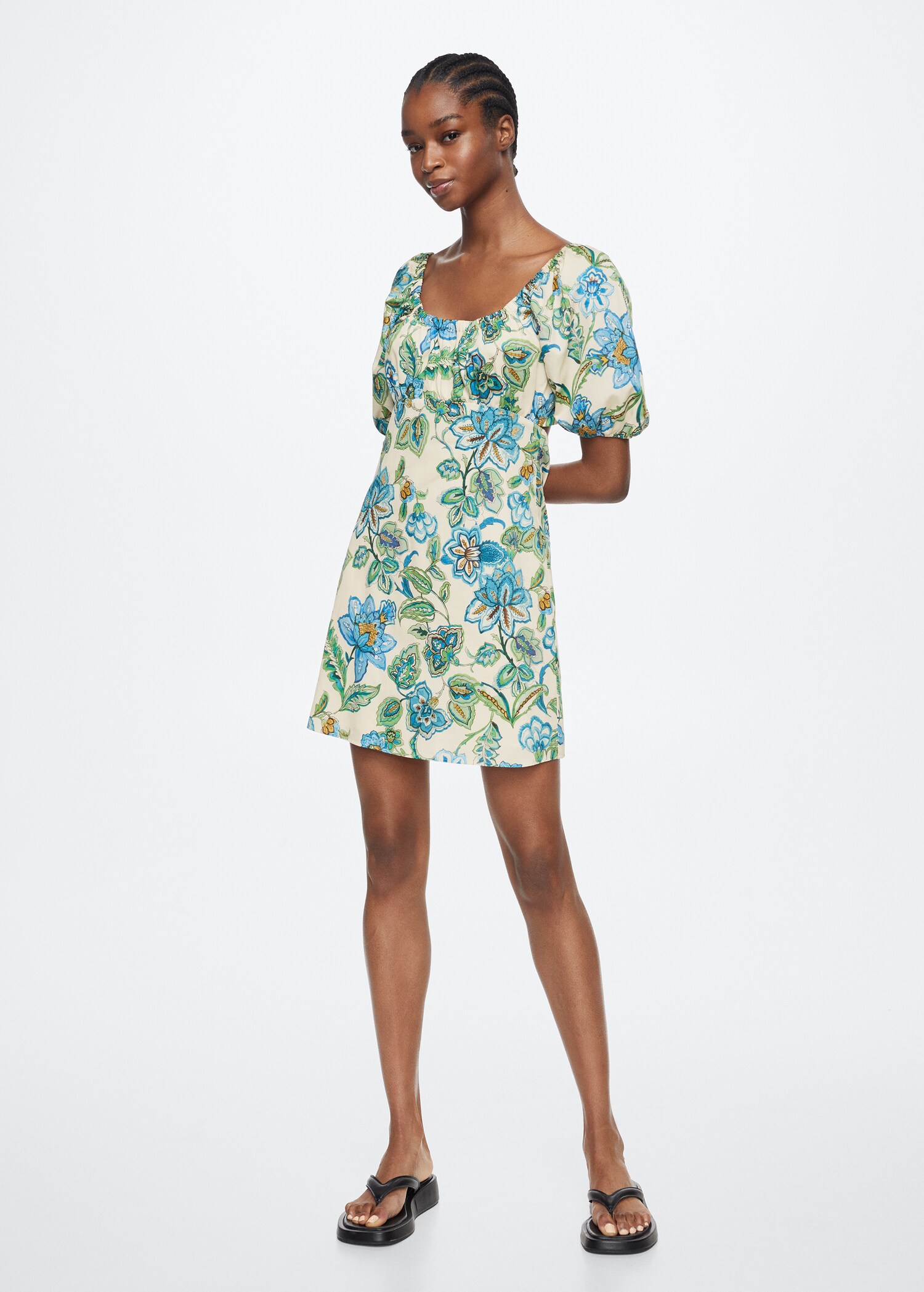 Vestit estampat floral - Pla general