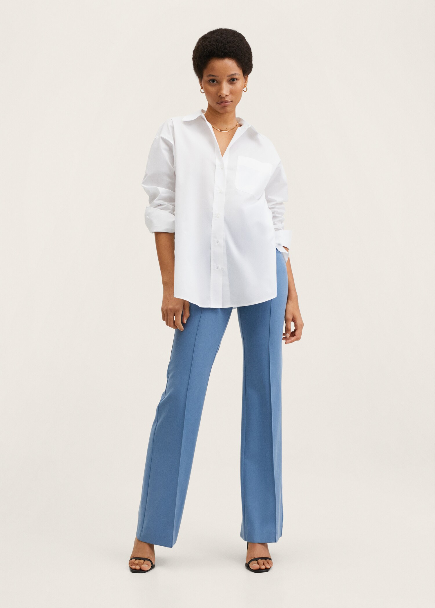 Bavlněná košile oversize - Celkový náhled