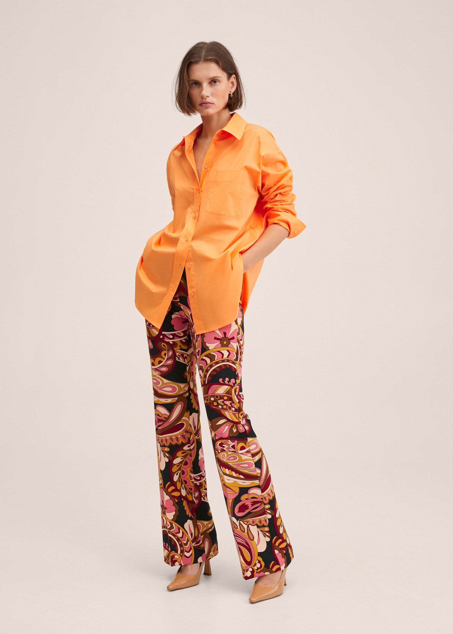 Oversize cotton shirt - General plane