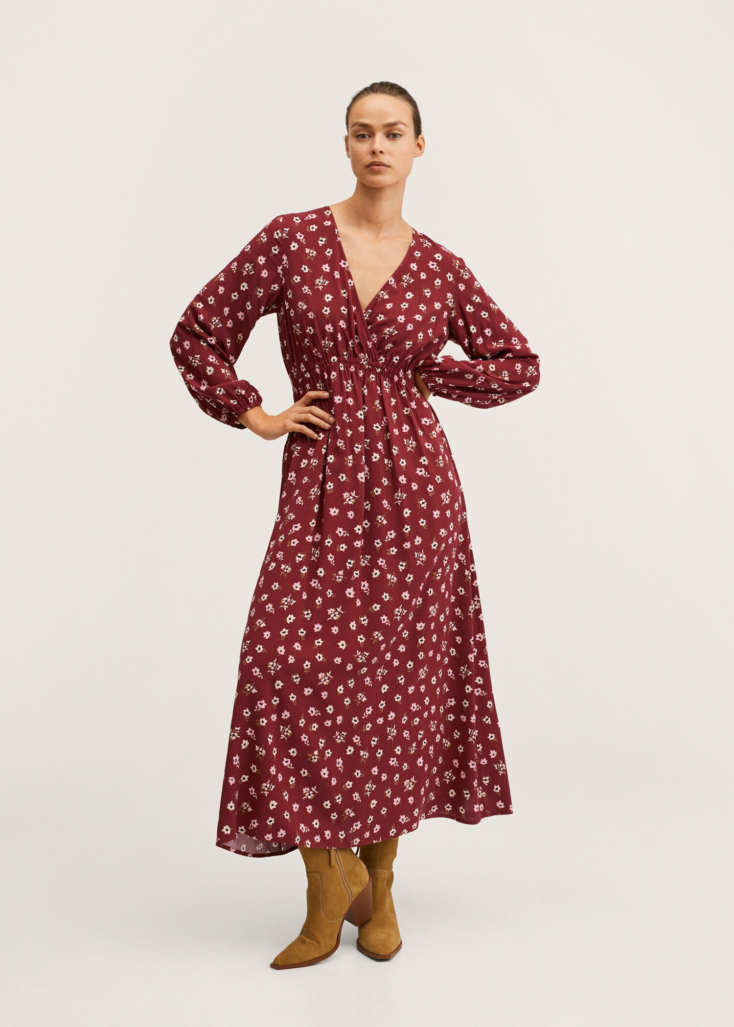 Vestido estampado flores - Plano general