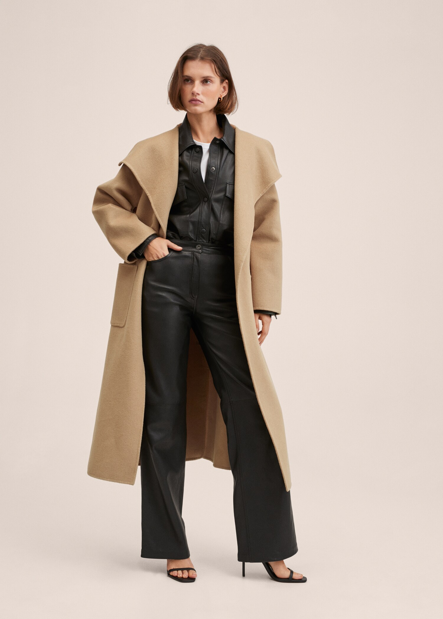 Belt handmade coat - General plane