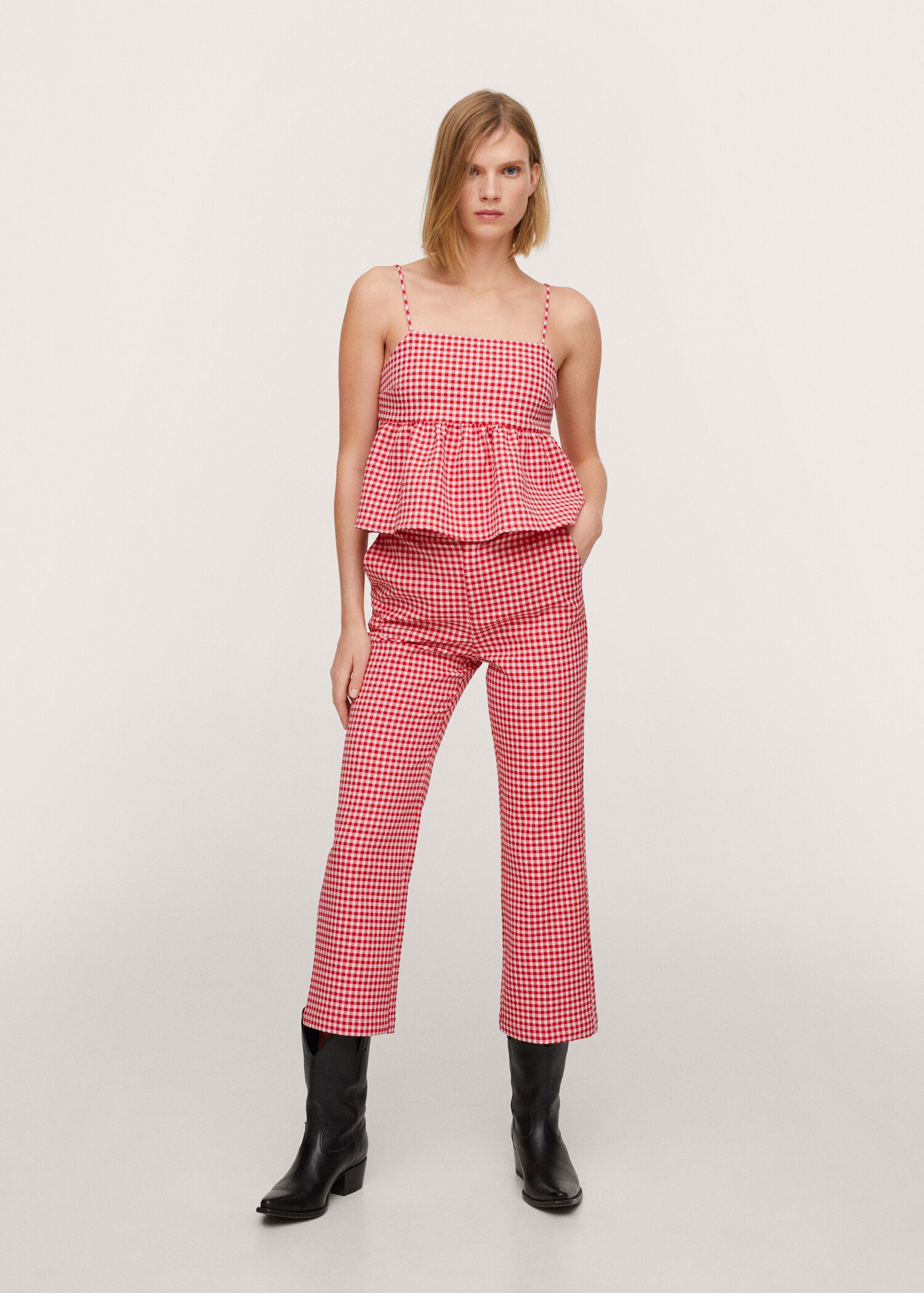 Pantalon coton vichy - Plan général