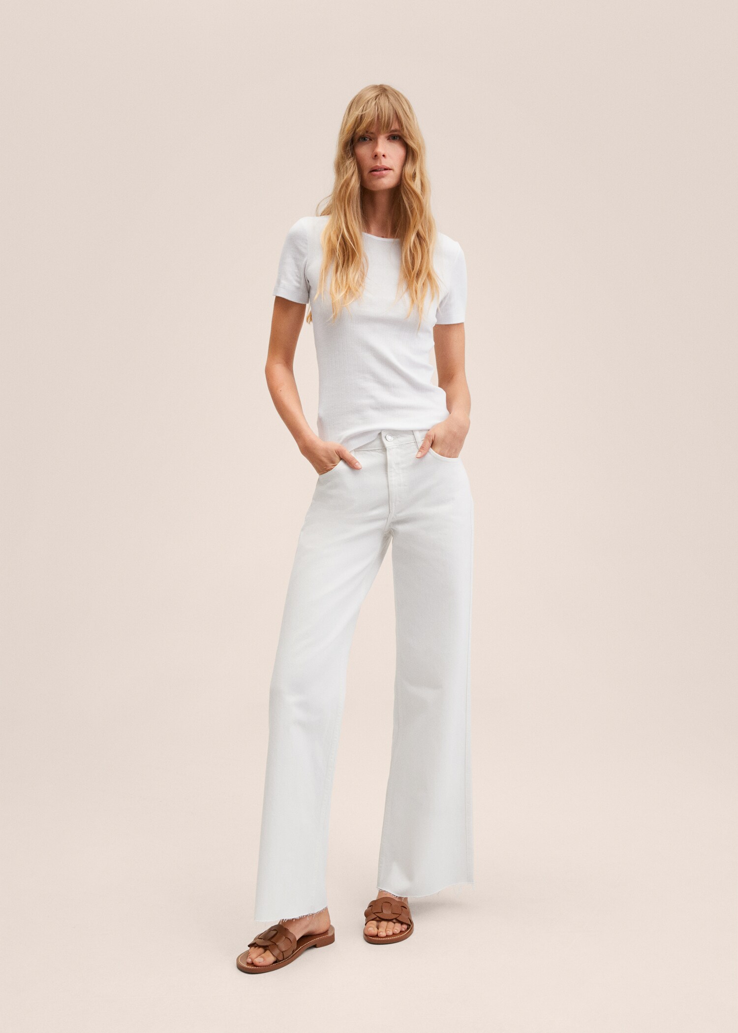 Medium-rise wideleg jeans - General plane