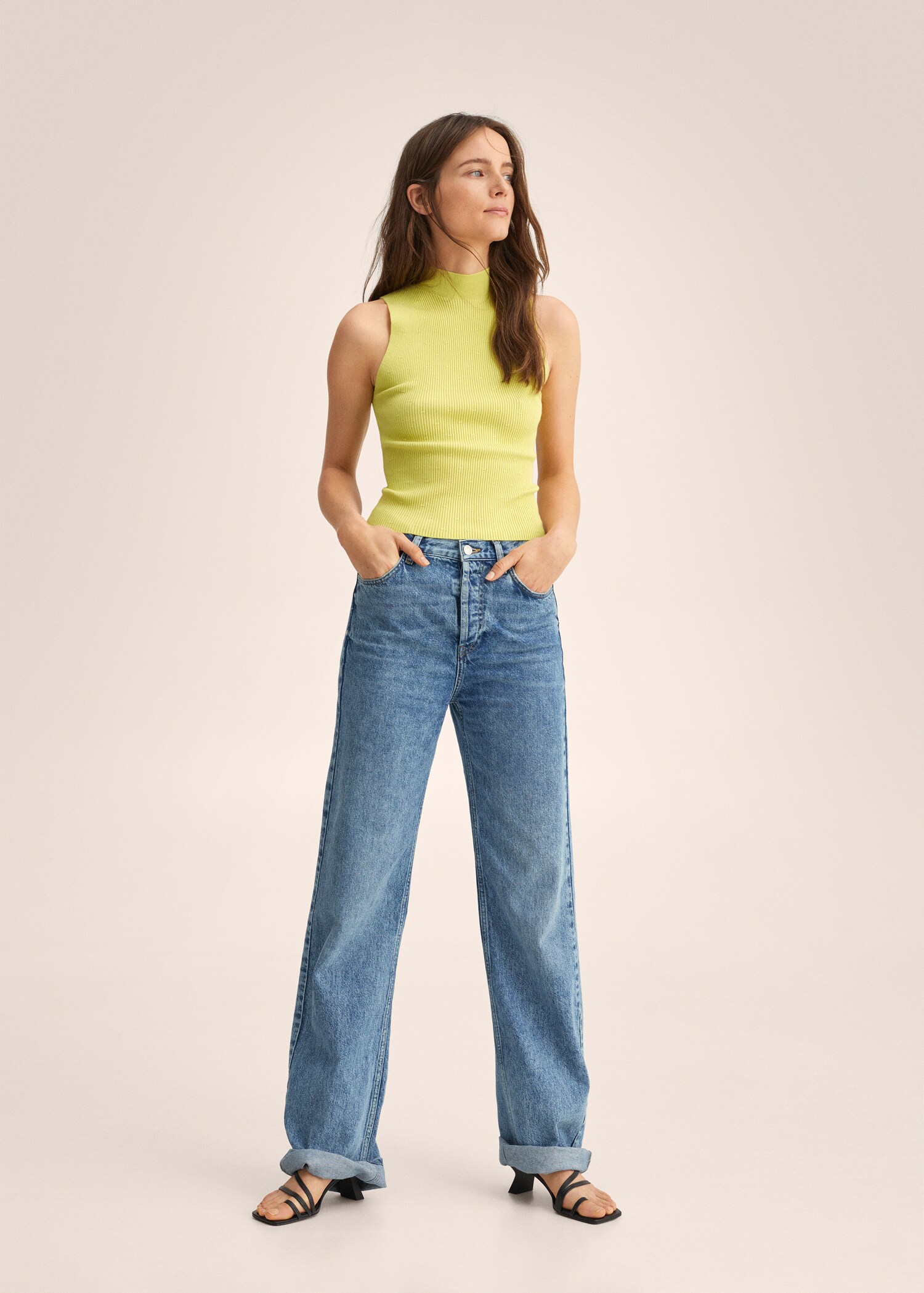 Perkins-neck ribbed top - General plane