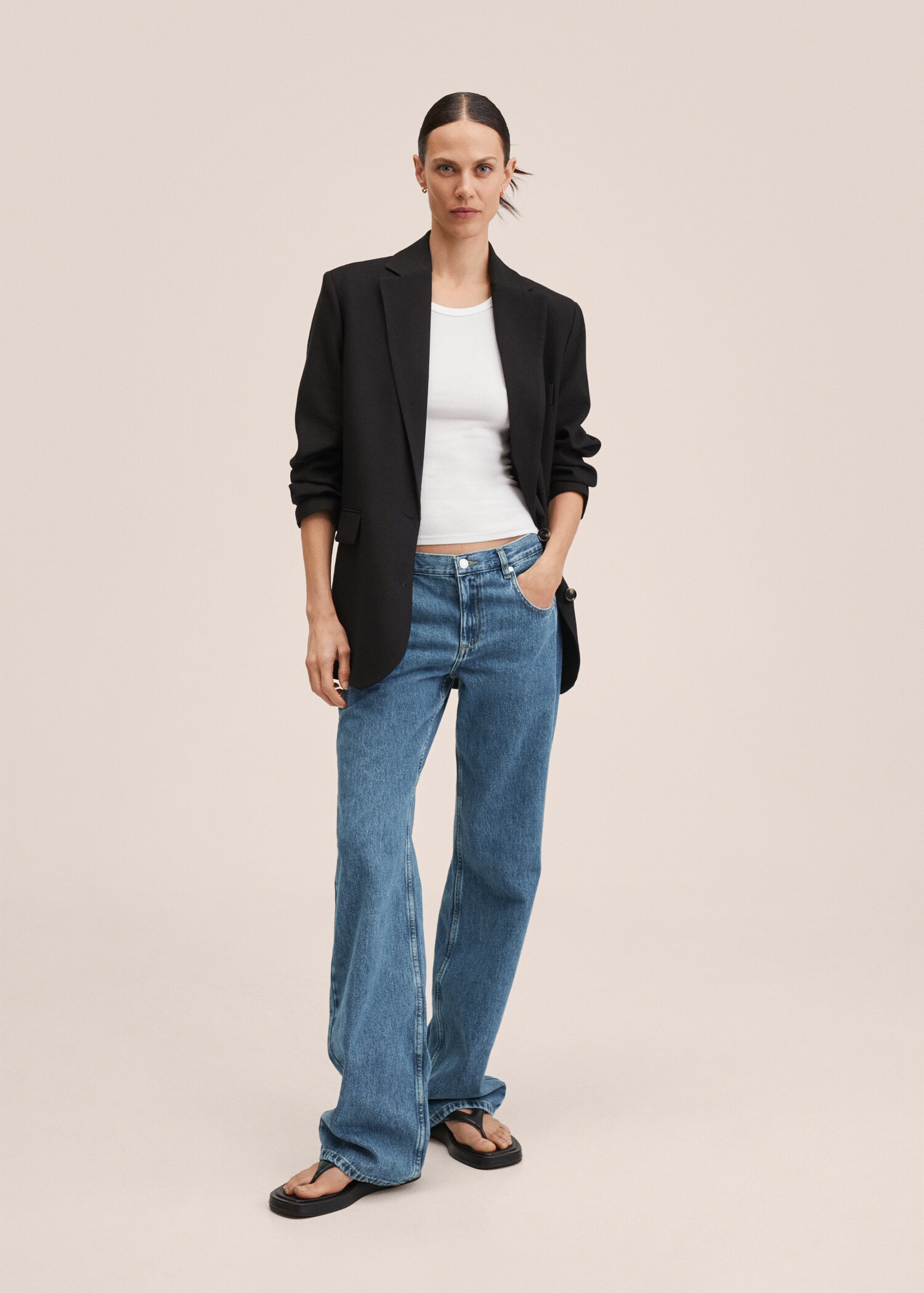 Low waist wideleg jeans - General plane