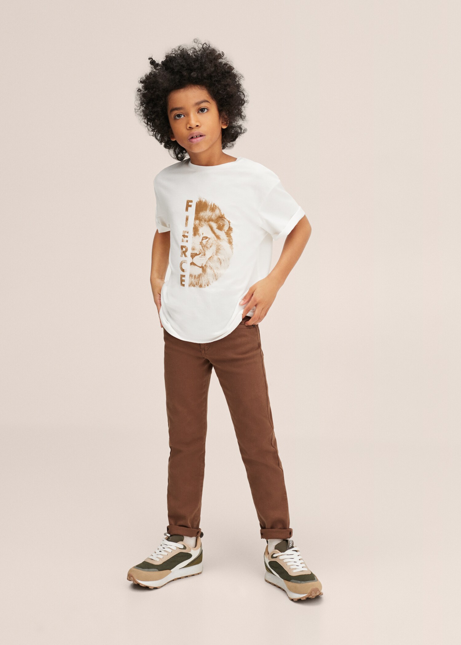 Printed cotton-blend T-shirt - General plane