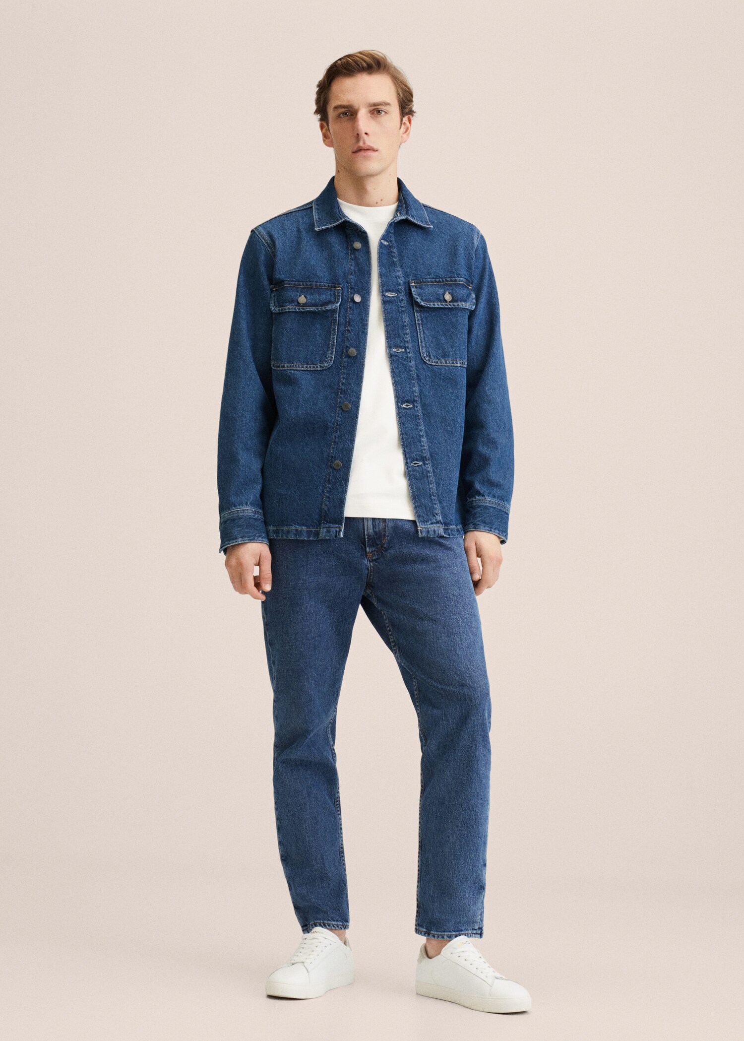 Pocket denim overshirt - General plane