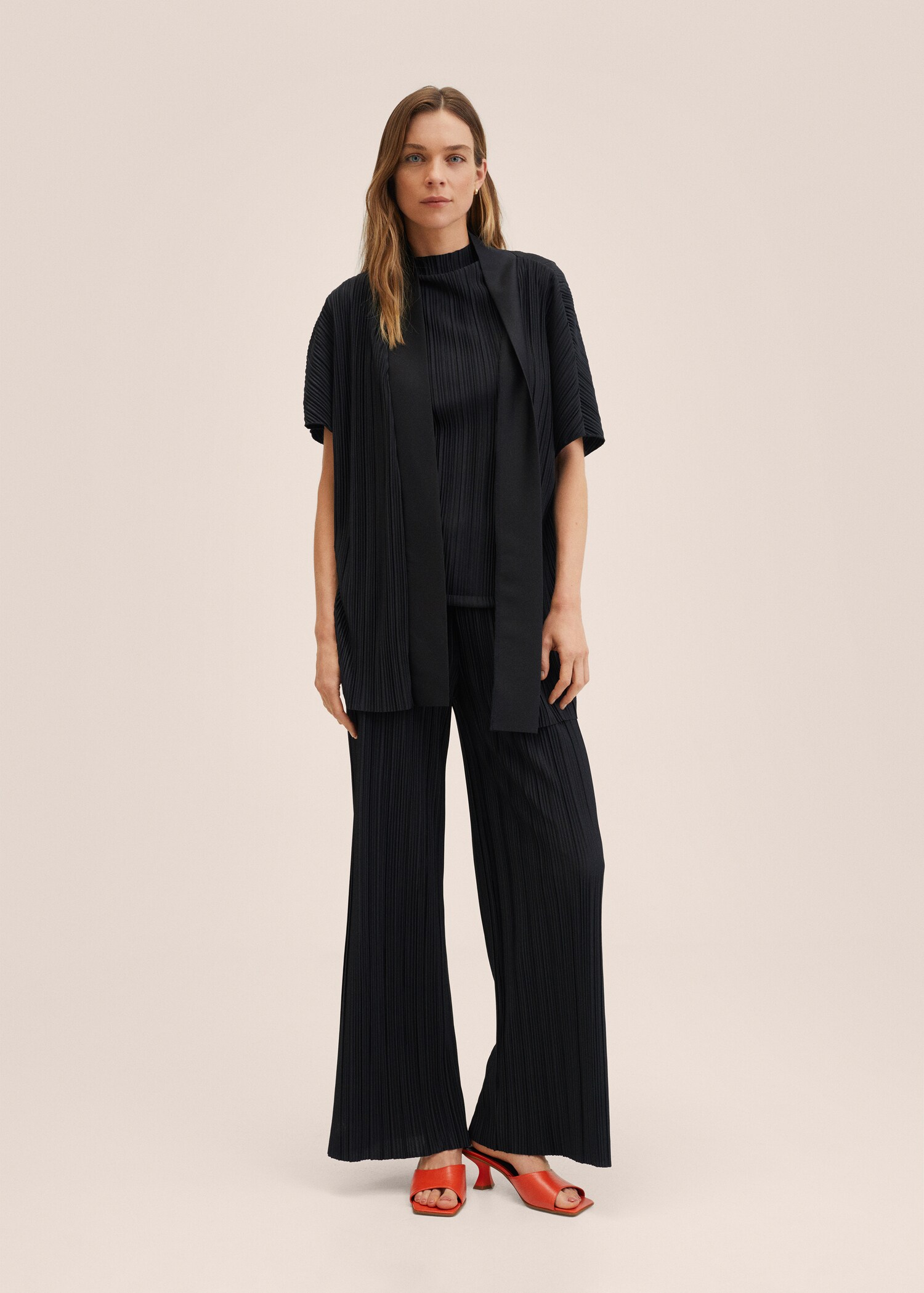 Plissierter Oversized-Kaftan - Allgemeine Ansicht