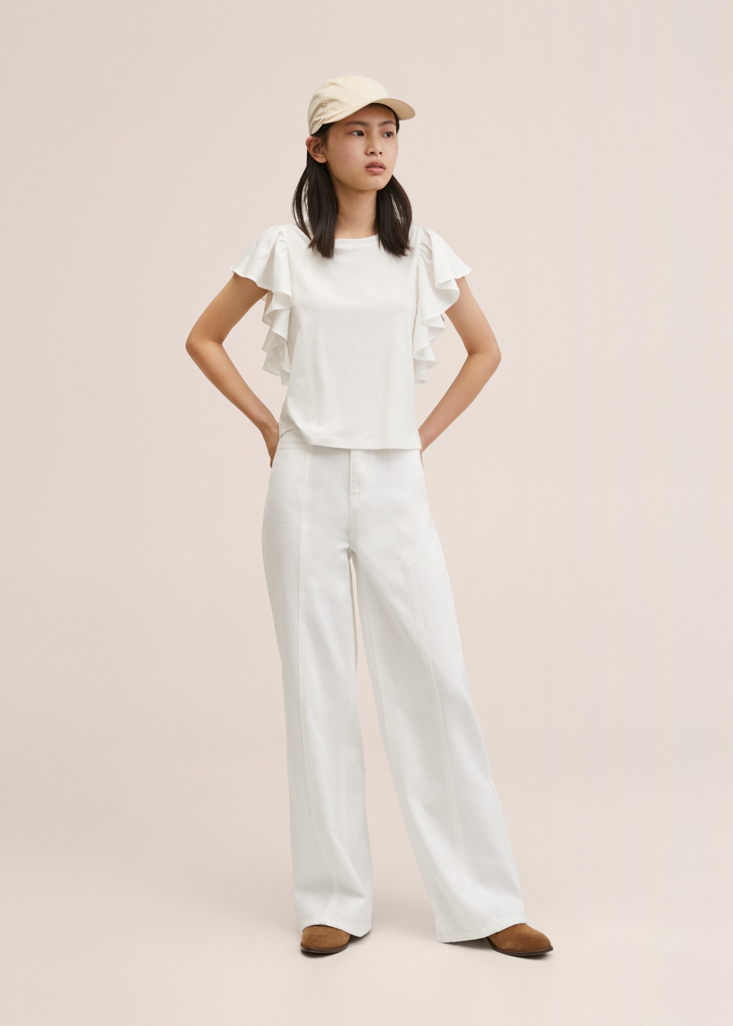 Frills cotton t-shirt - General plane
