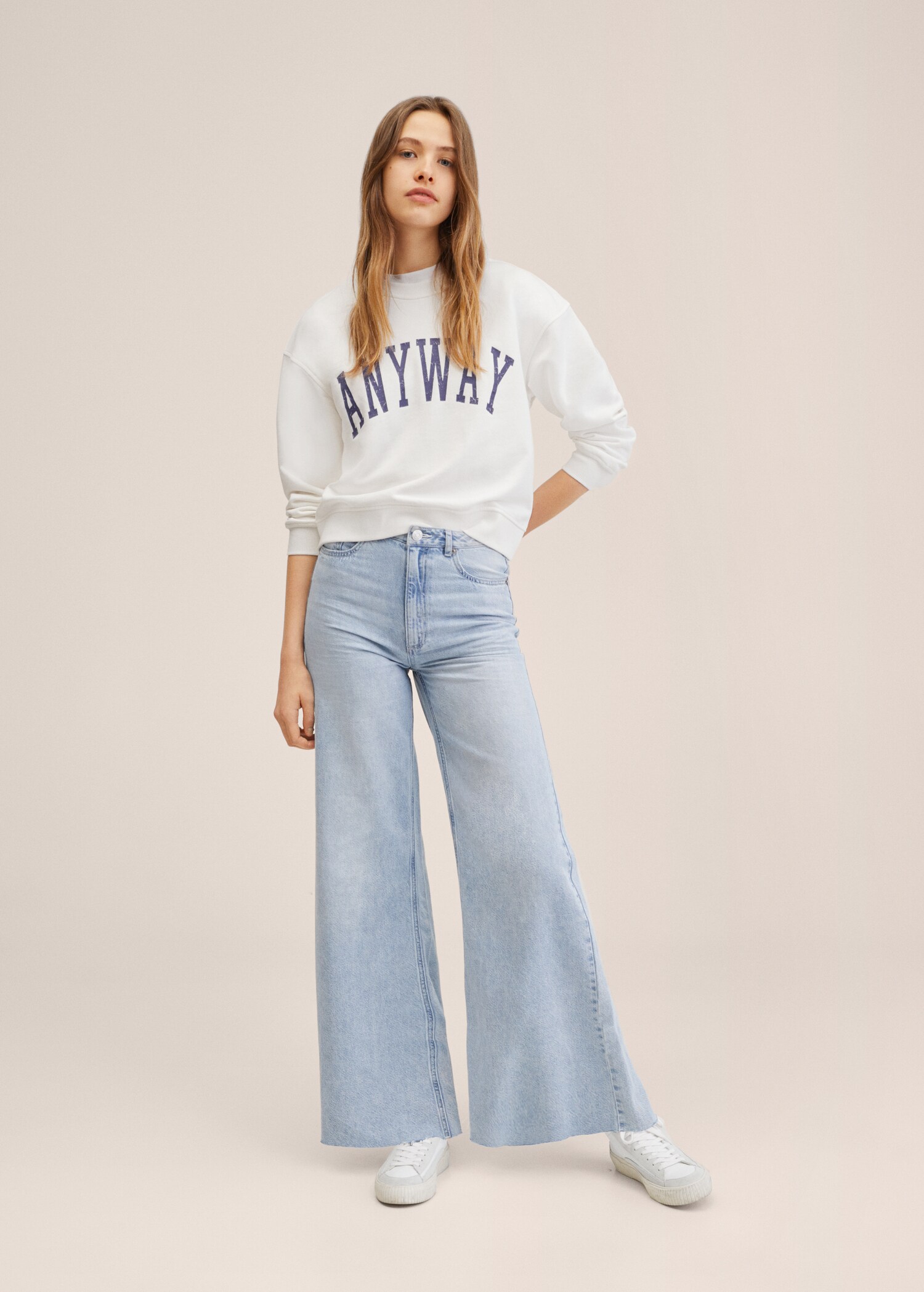 Printed cotton sweatshirt - General plane