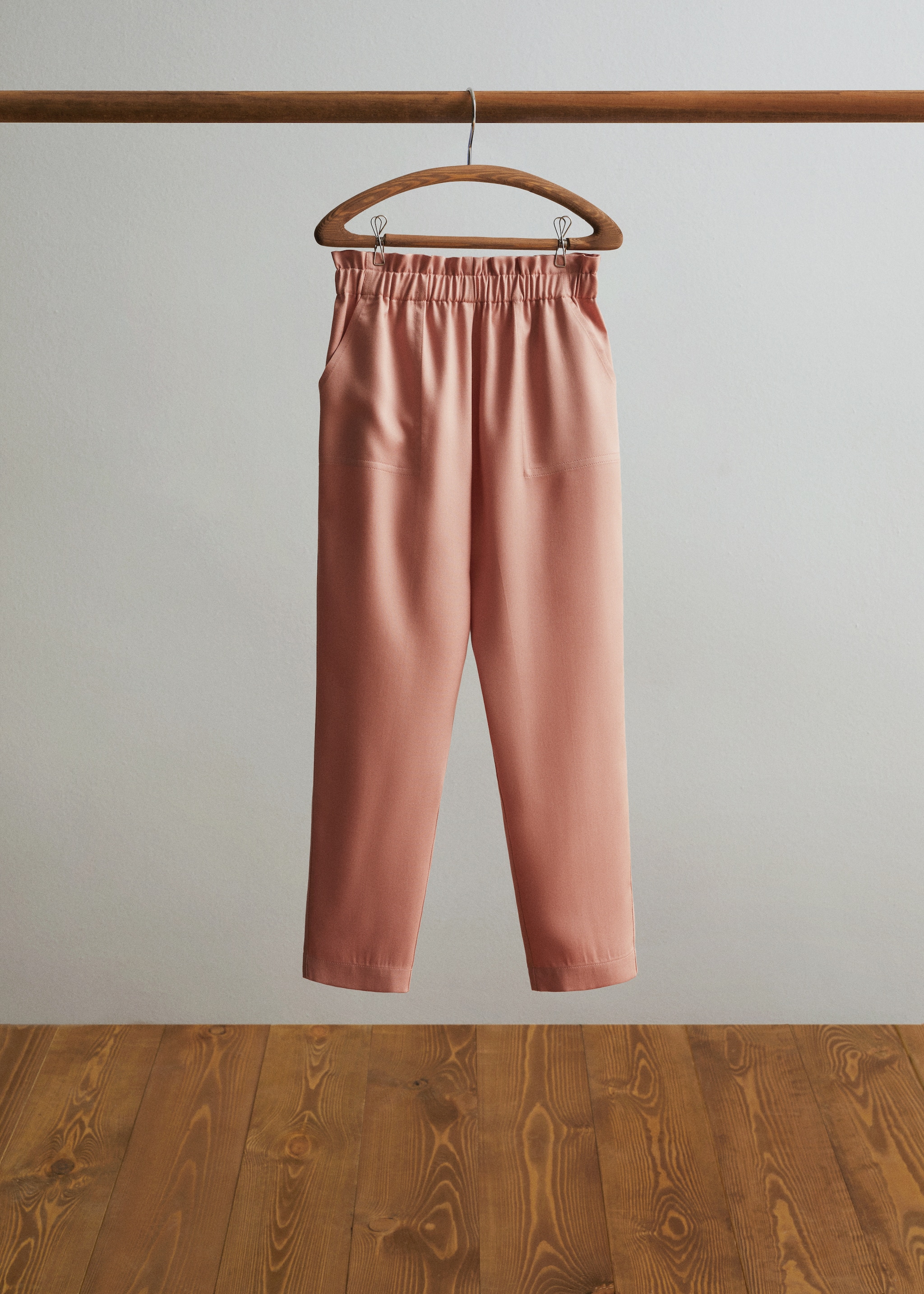 Lyocell paperbag trousers - General plane