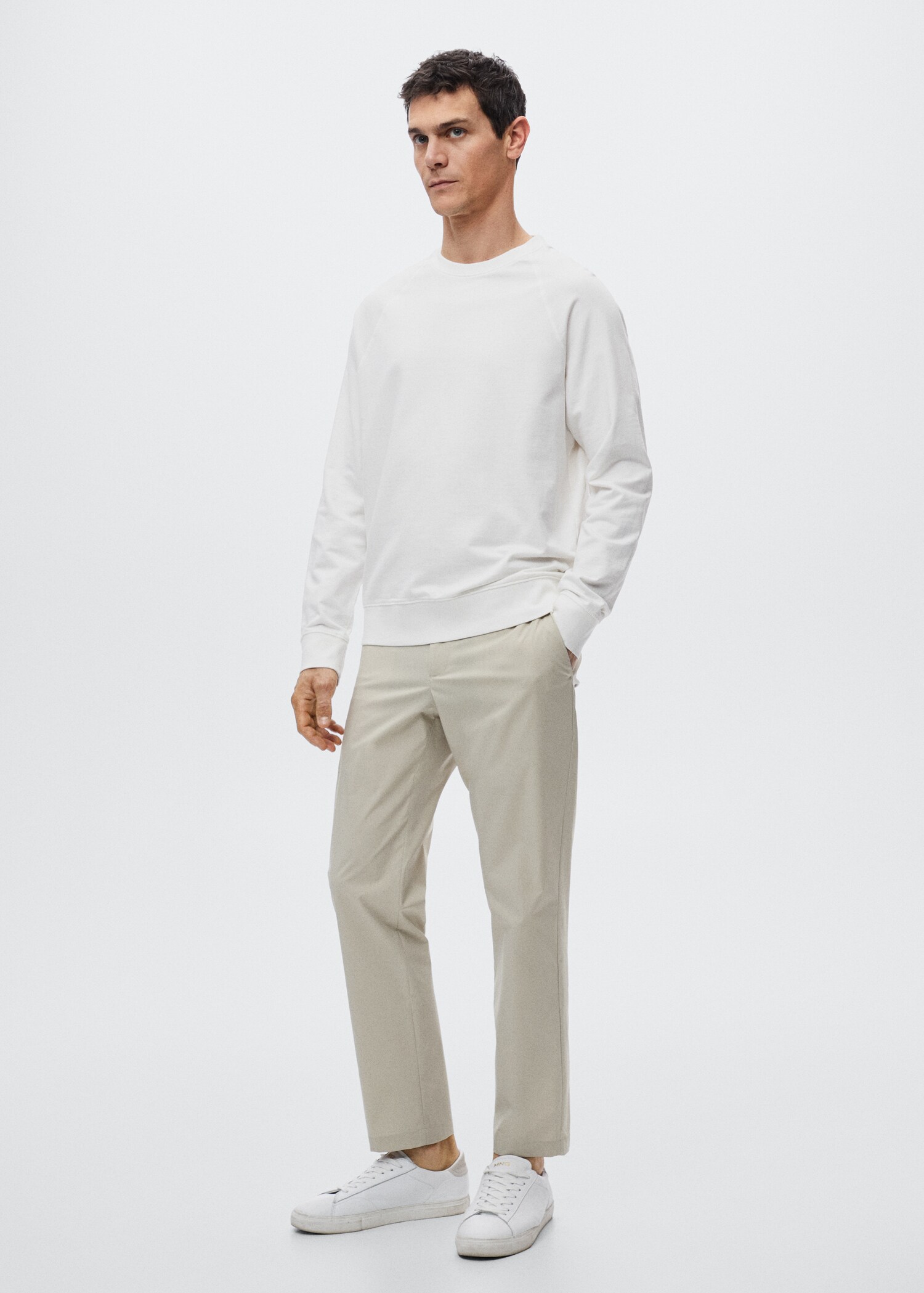 Knitterfreie Slim Fit-Hose - Allgemeine Ansicht