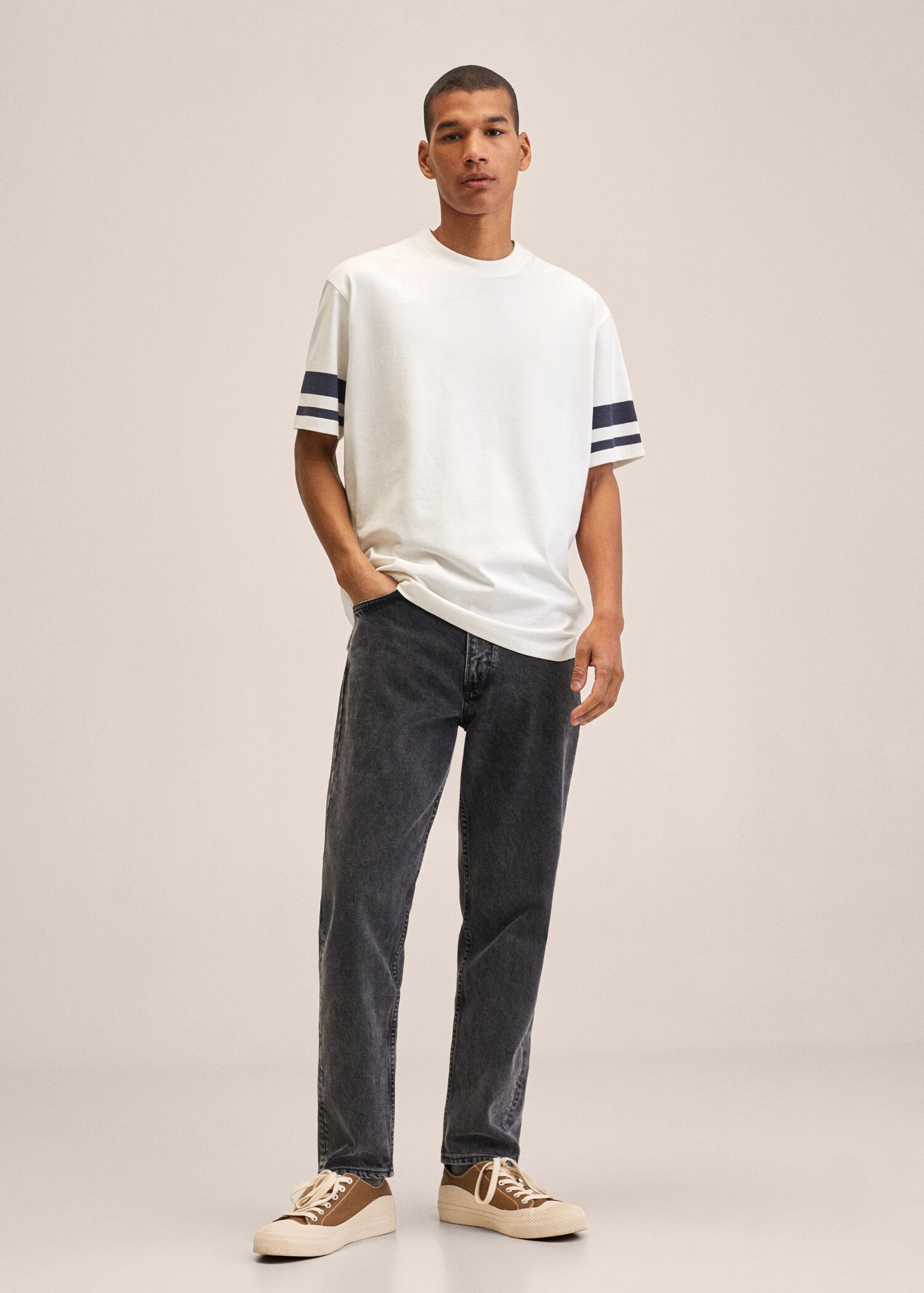 Cotton varsity t-shirt - General plane