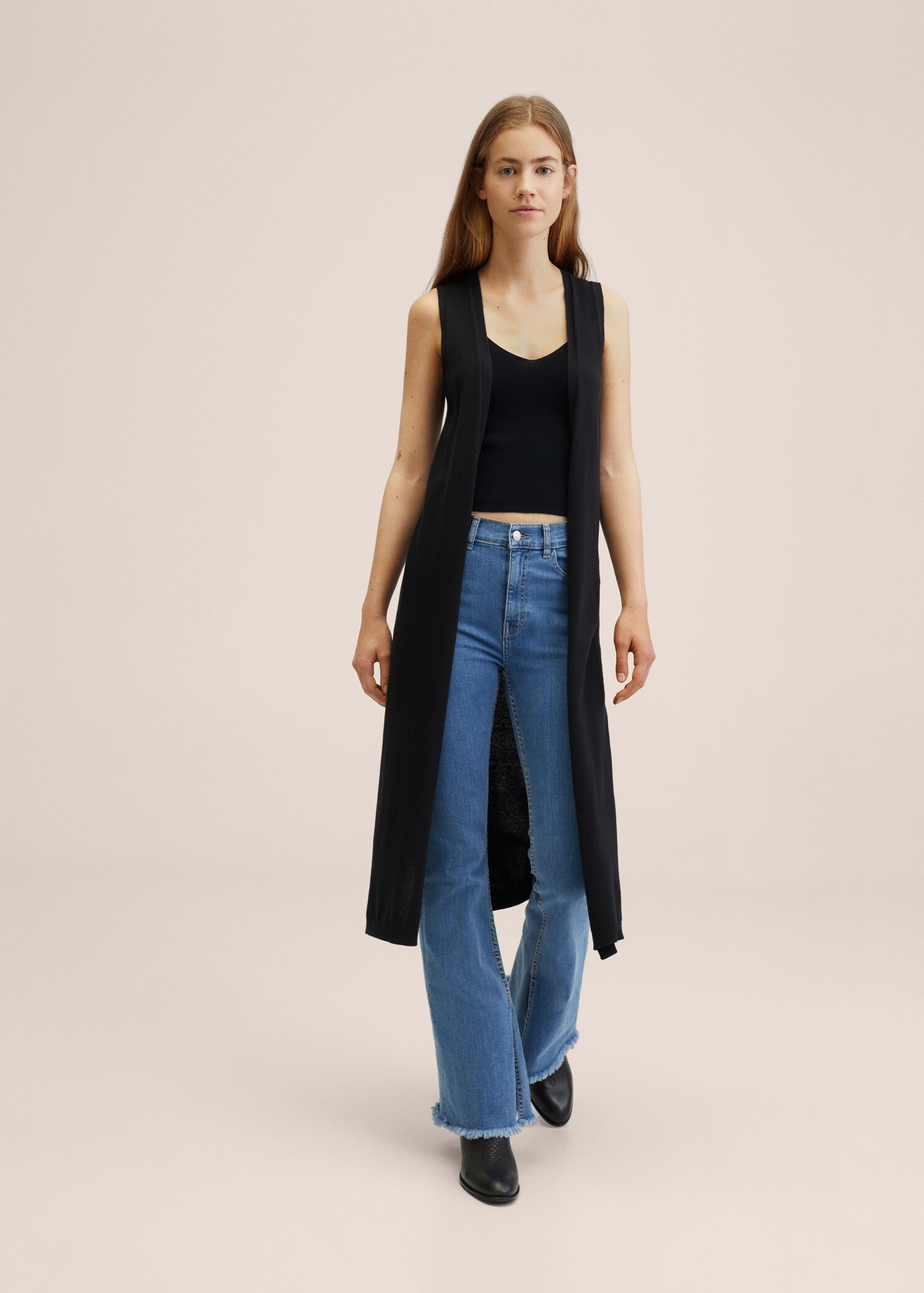 Gilet maille coton - Plan général