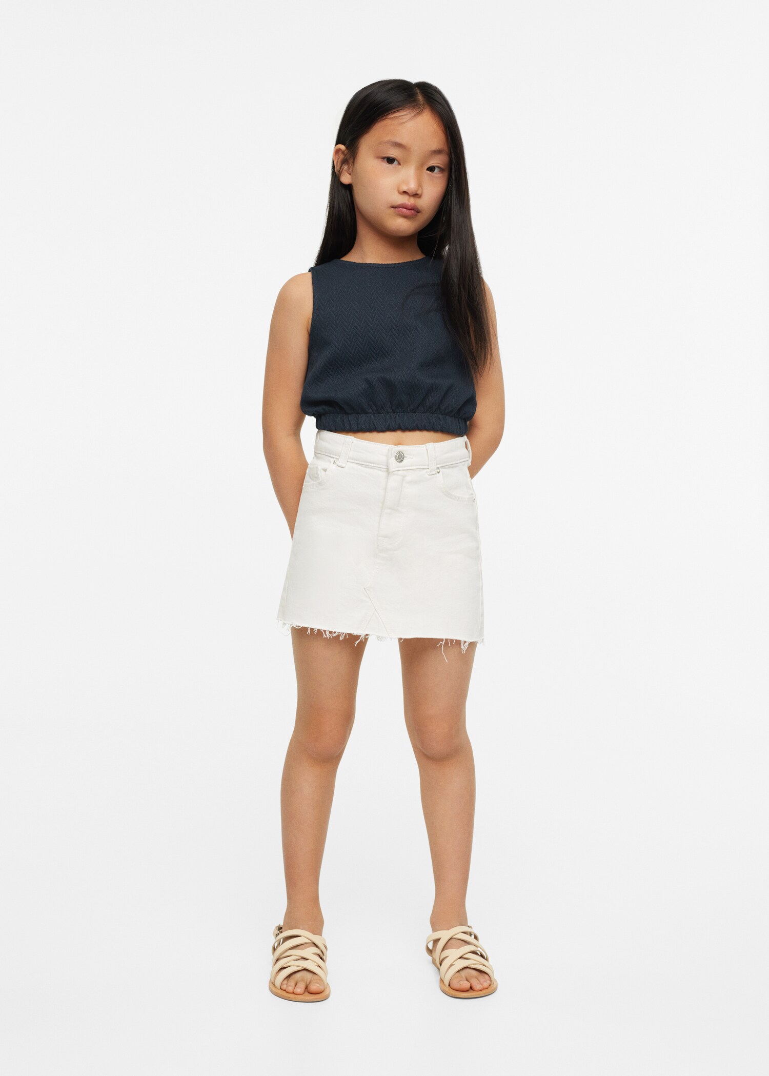 Cotton crop top - General plane