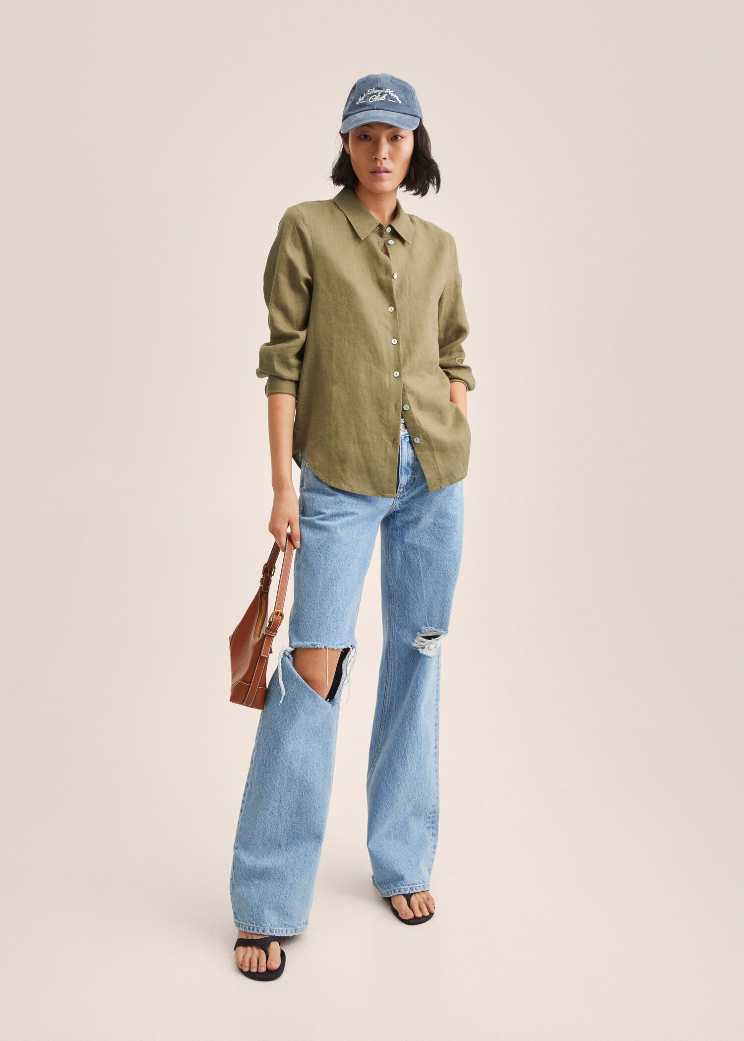 Linen 100% shirt - General plane