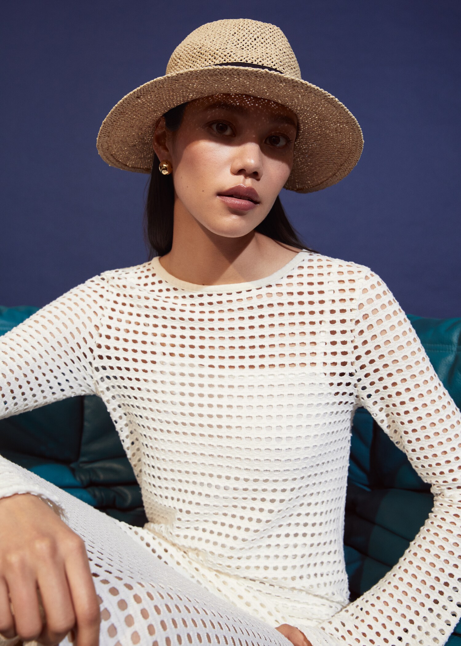 Raffia hat - General plane