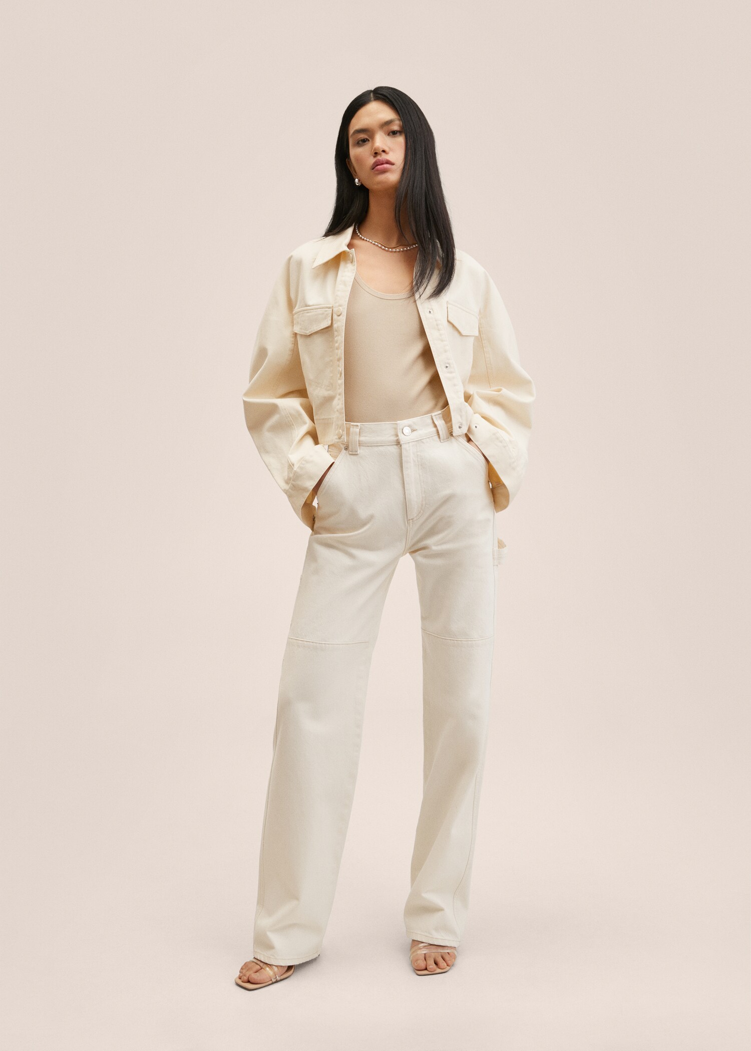 Chaqueta oversize algodón - Plano general