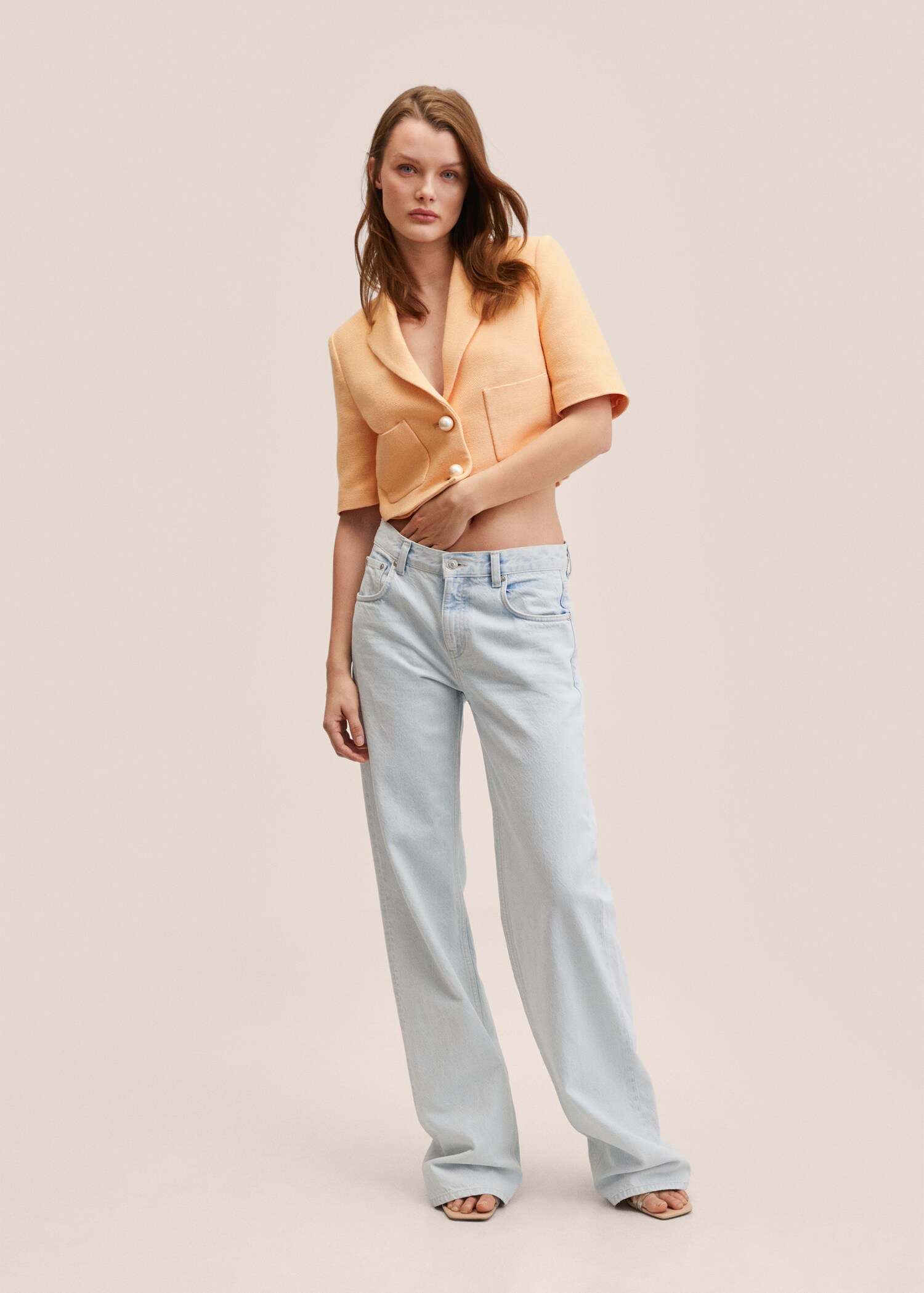 Cotton suit blazer - General plane