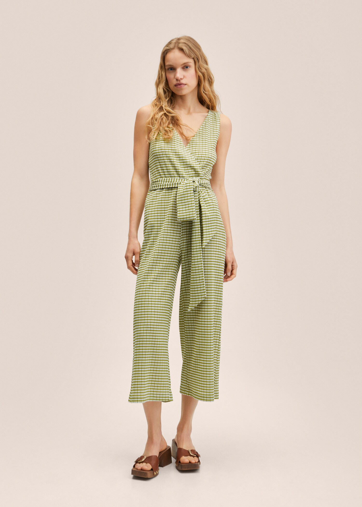 Gingham check jumpsuit - General plane
