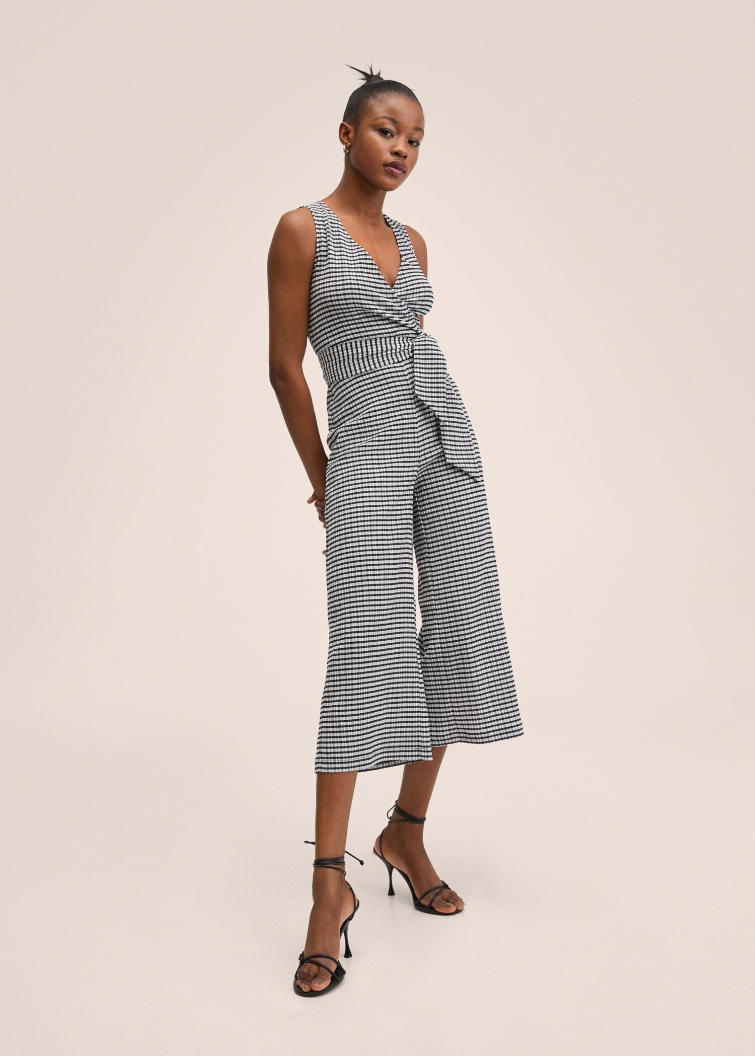 Gingham check jumpsuit - General plane