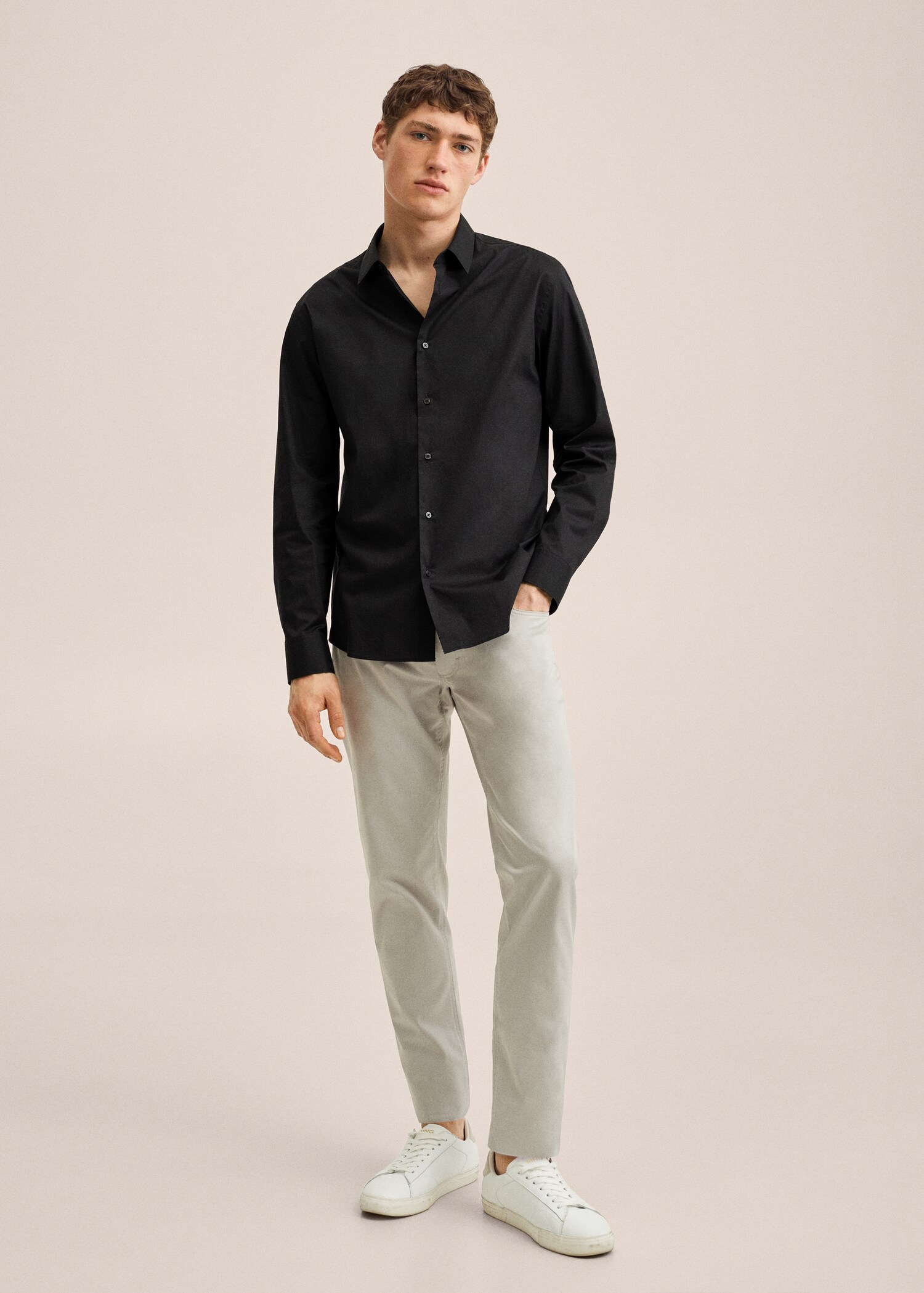 Košile slim fit ze strečové bavlny - Celkový náhled
