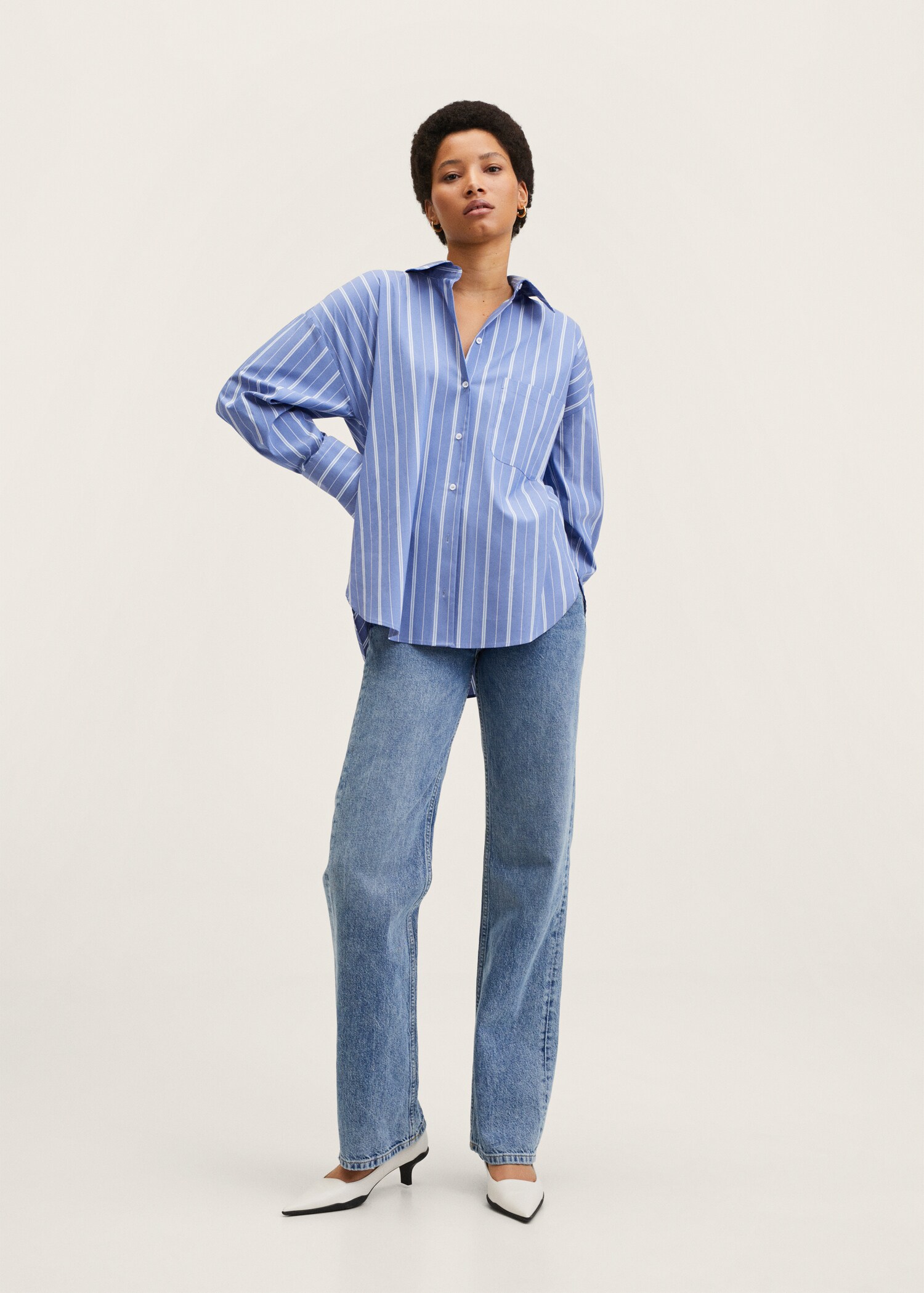 Striped cotton shirt - General plane