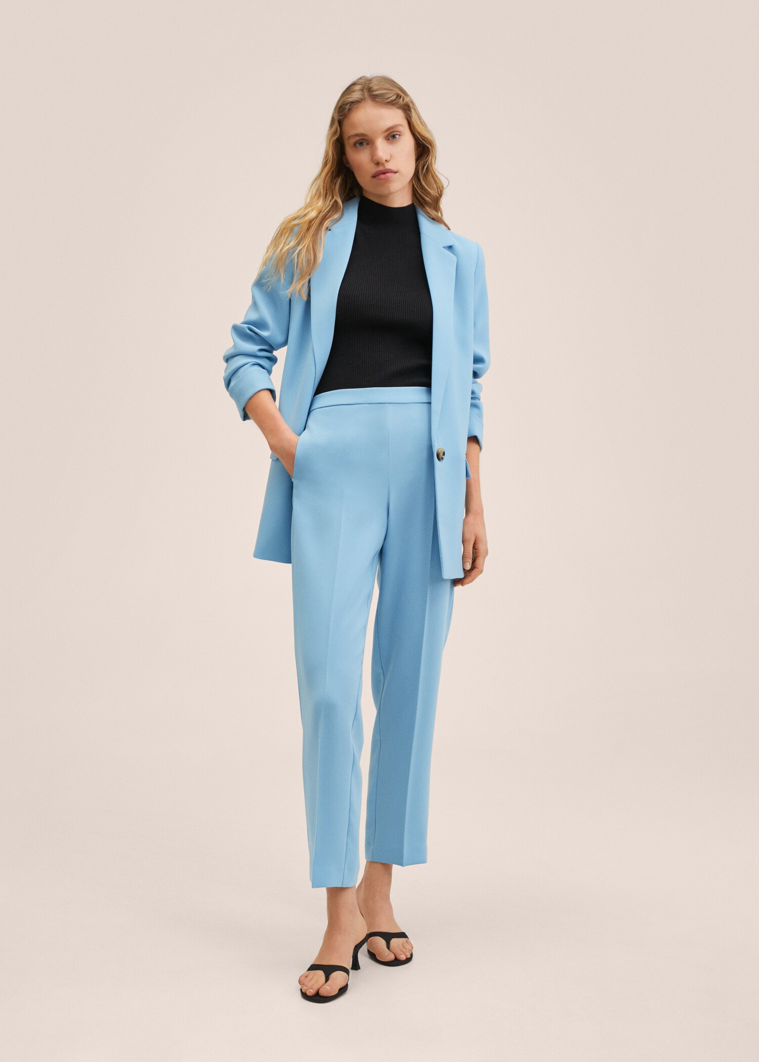 Straight suit trousers - General plane