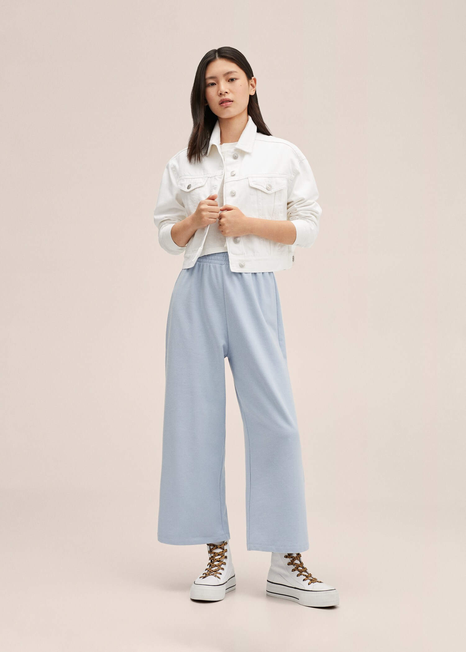 Knitted culotte trousers - General plane