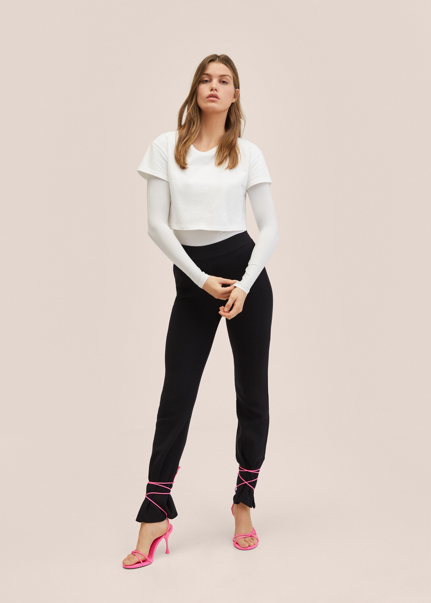 Double-layer cotton T-shirt - General plane