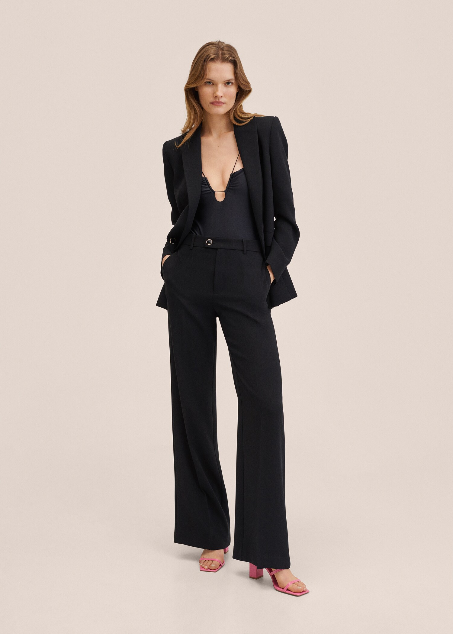 Wideleg suit trousers - General plane
