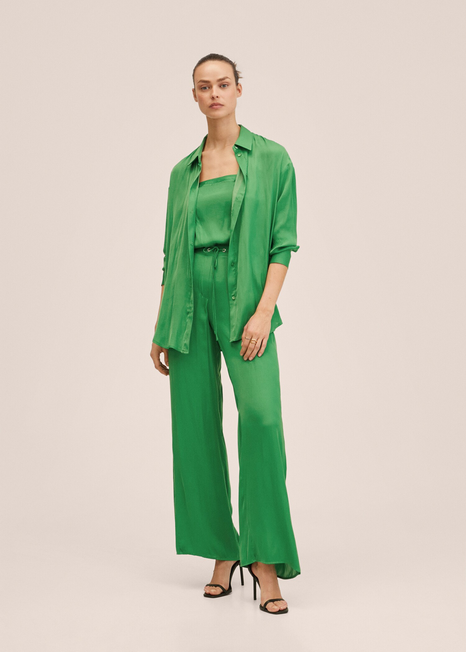 Splývavá košile oversize - Celkový náhled