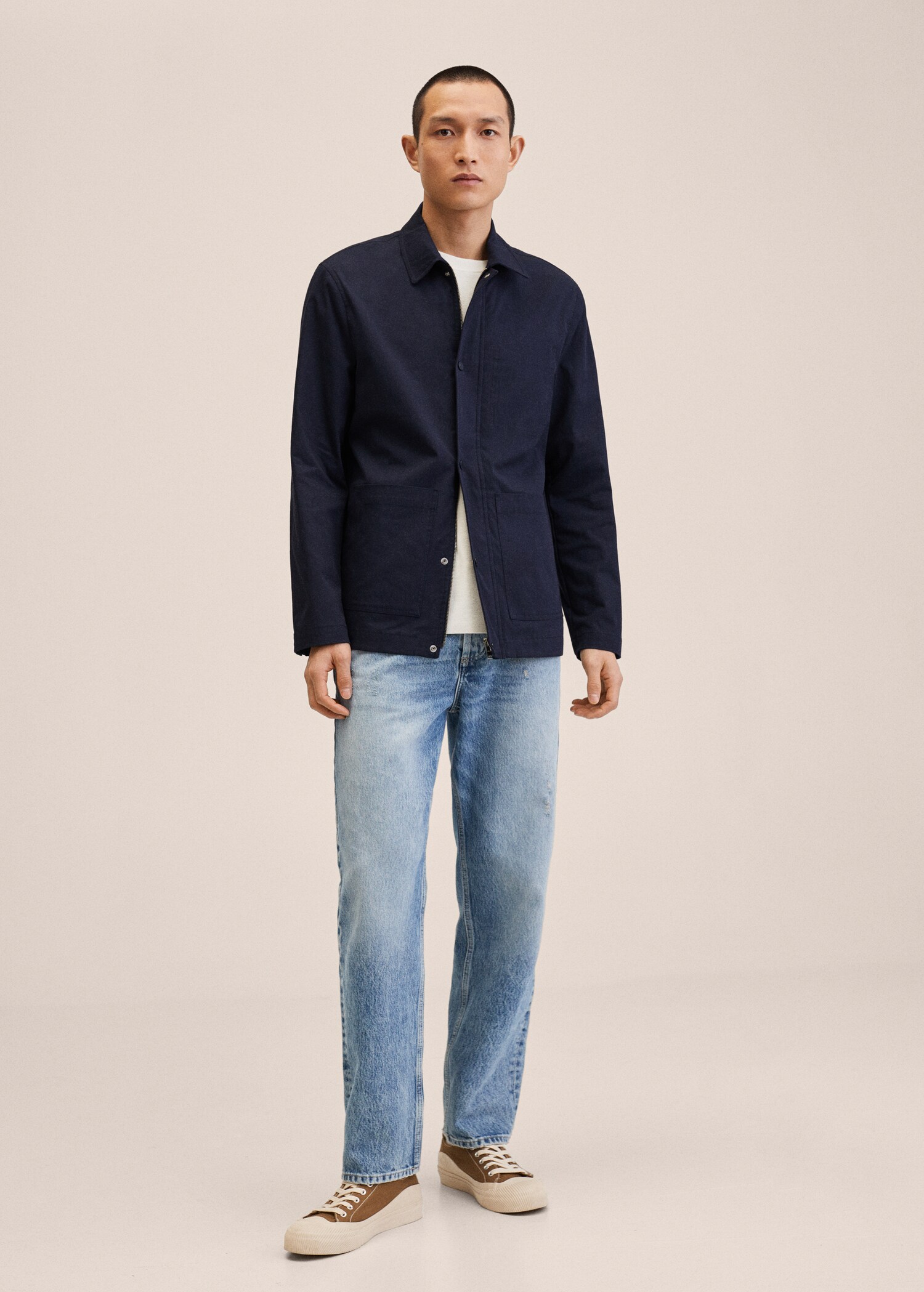 Chaqueta algodón bolsillos - Plano general