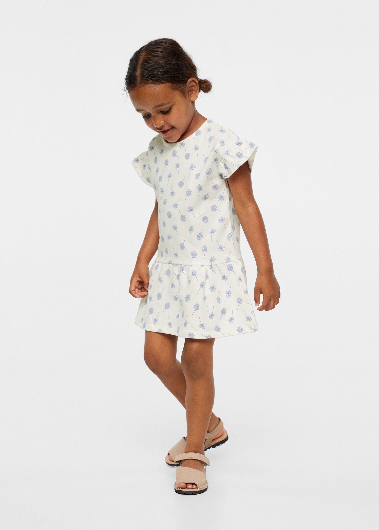 Printed cotton dress - General plane
