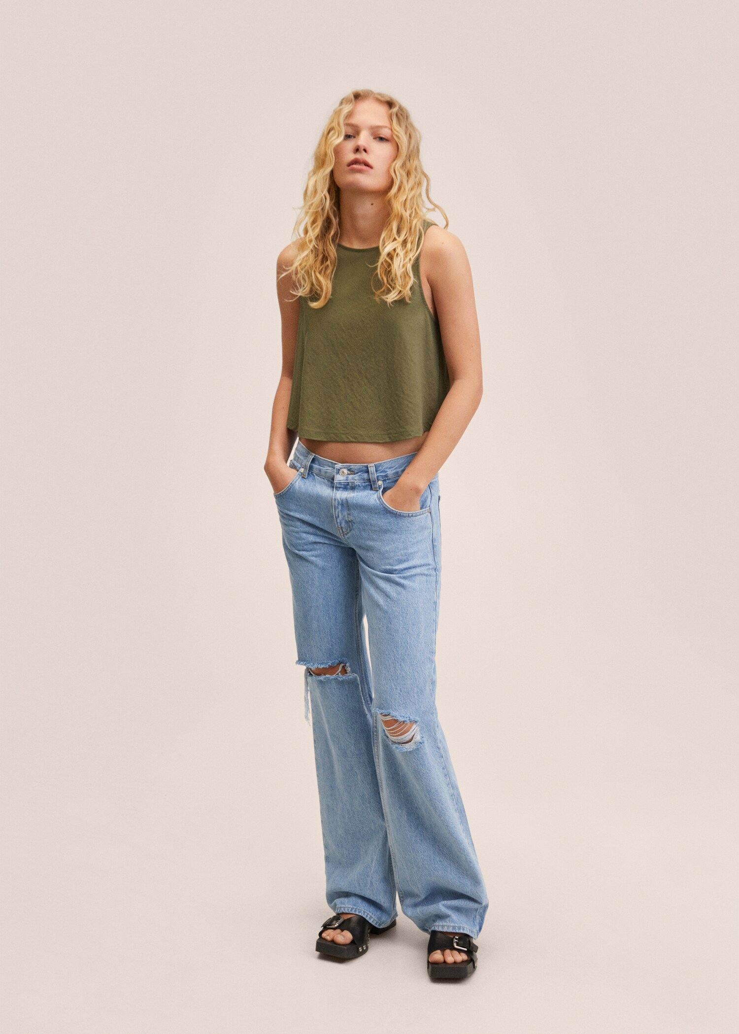 Flowy crop top - General plane