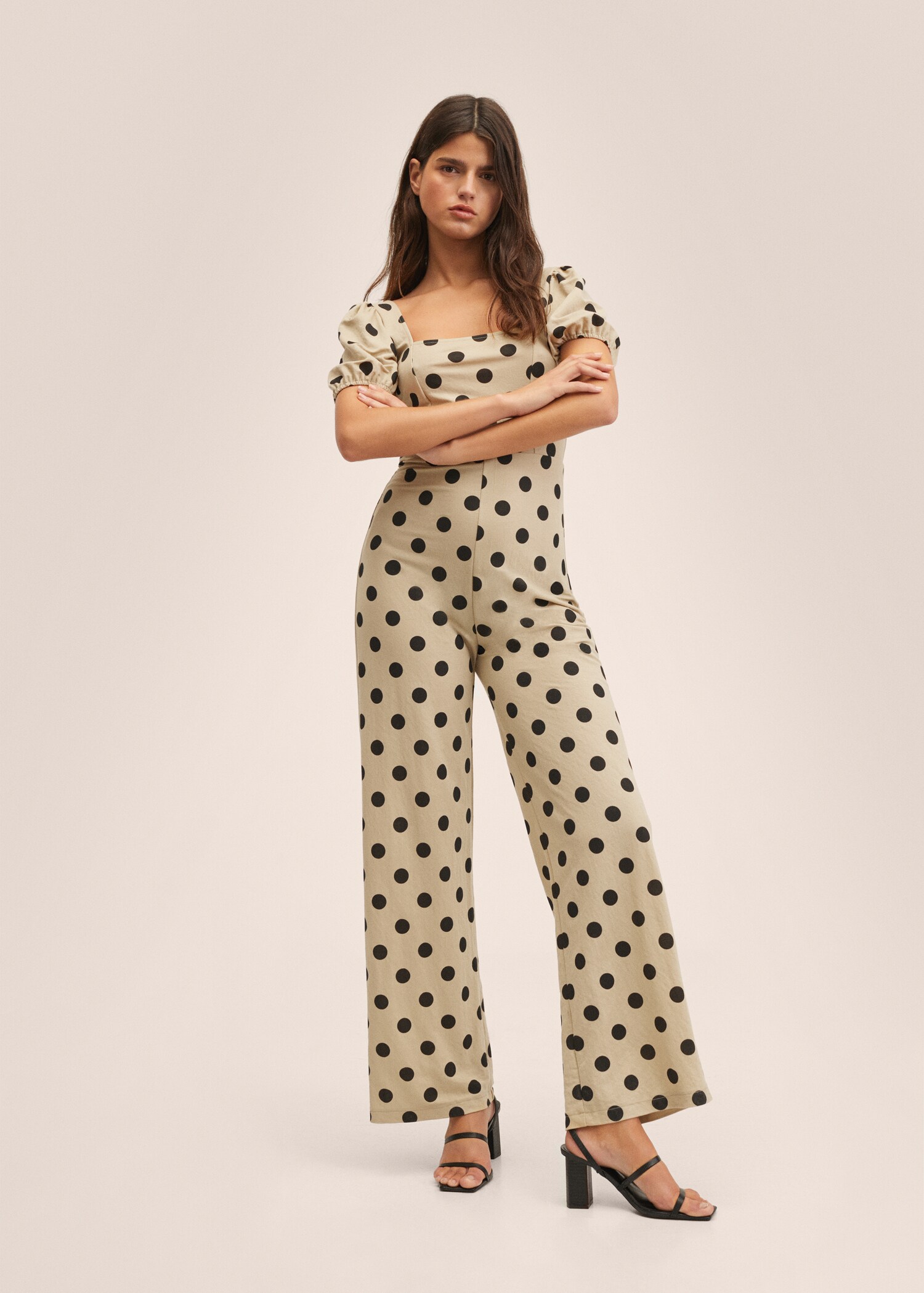 Polka-dot print jumpsuit - General plane