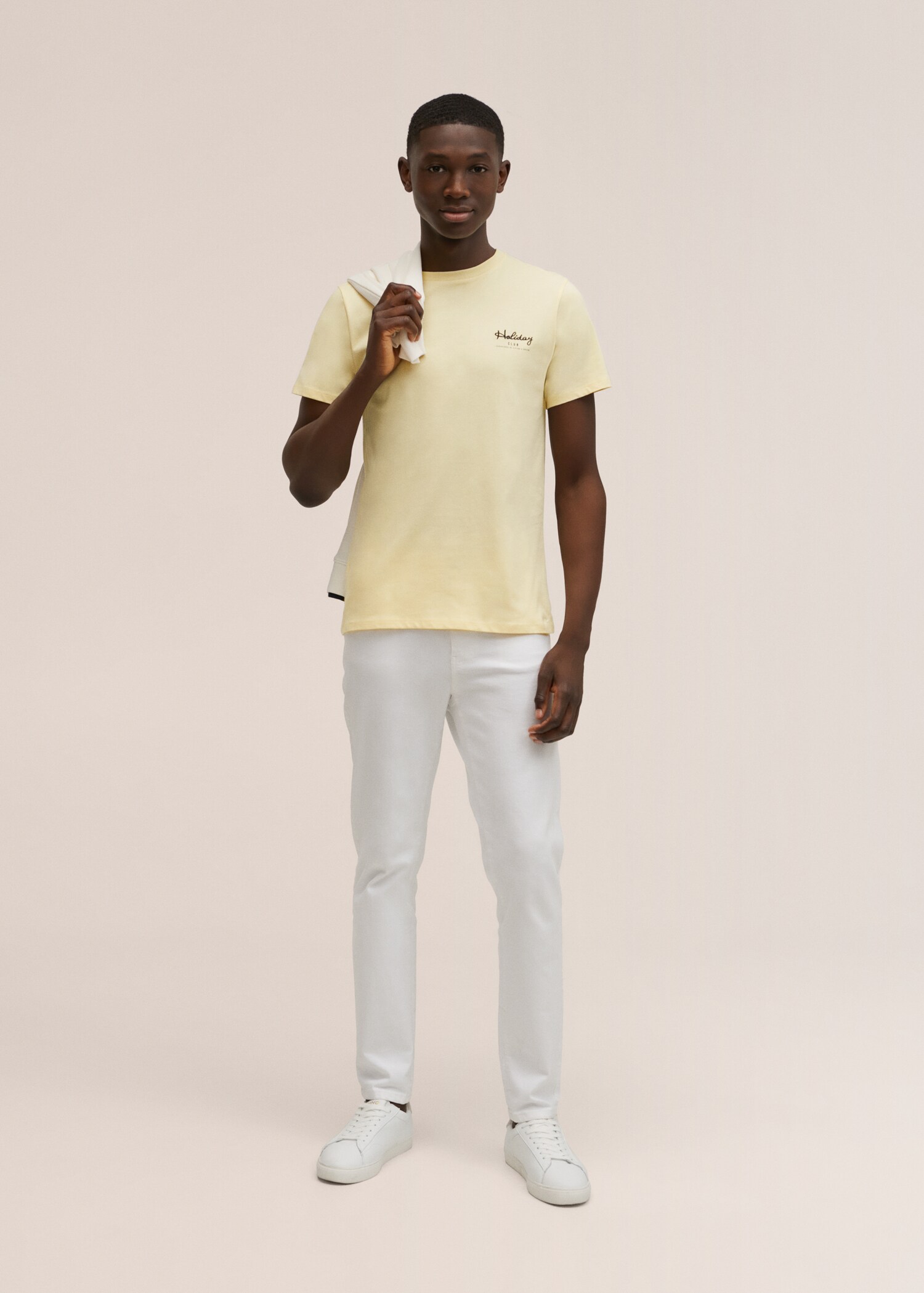 Printed cotton-blend T-shirt - General plane