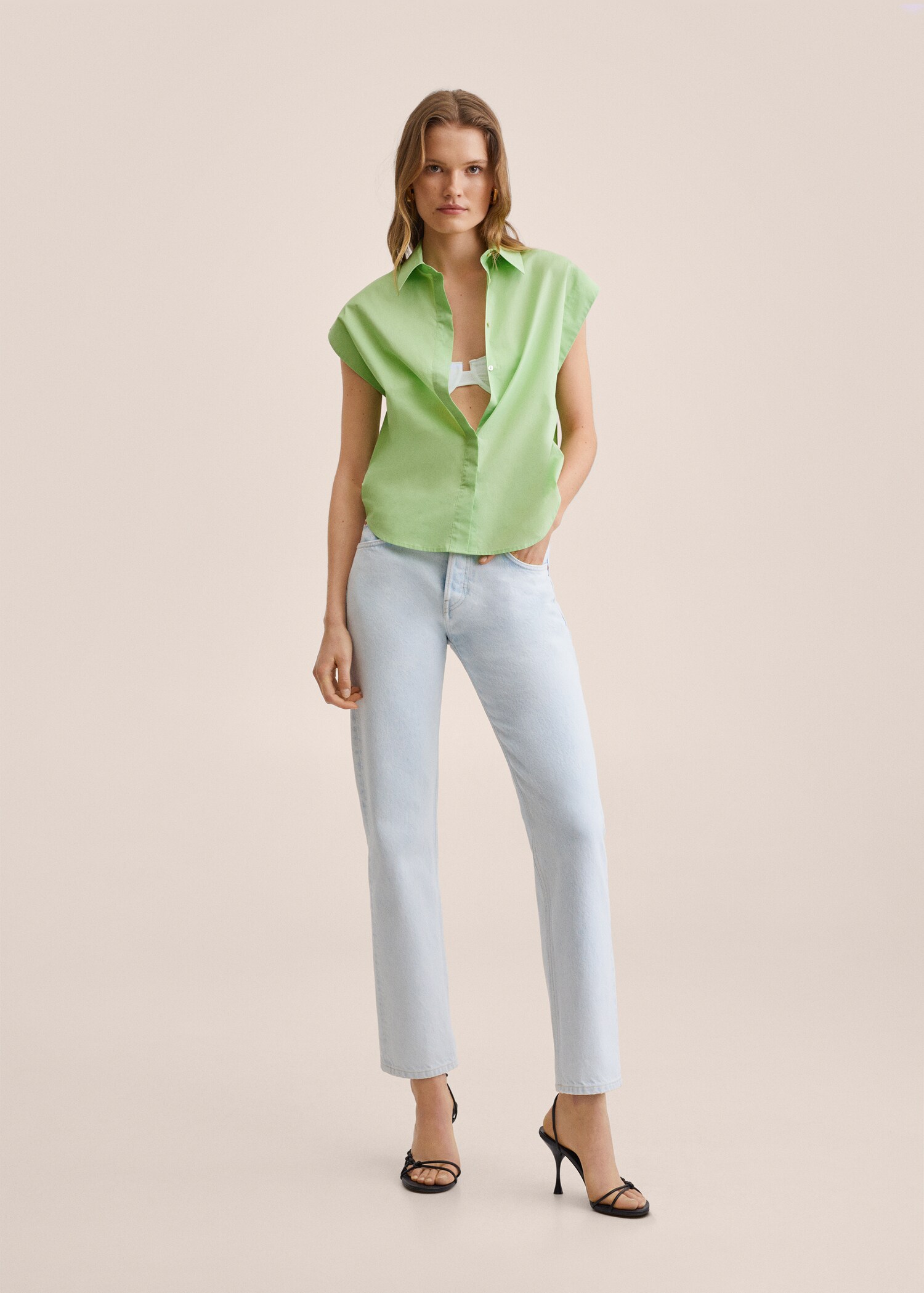 Oversize cotton shirt - General plane