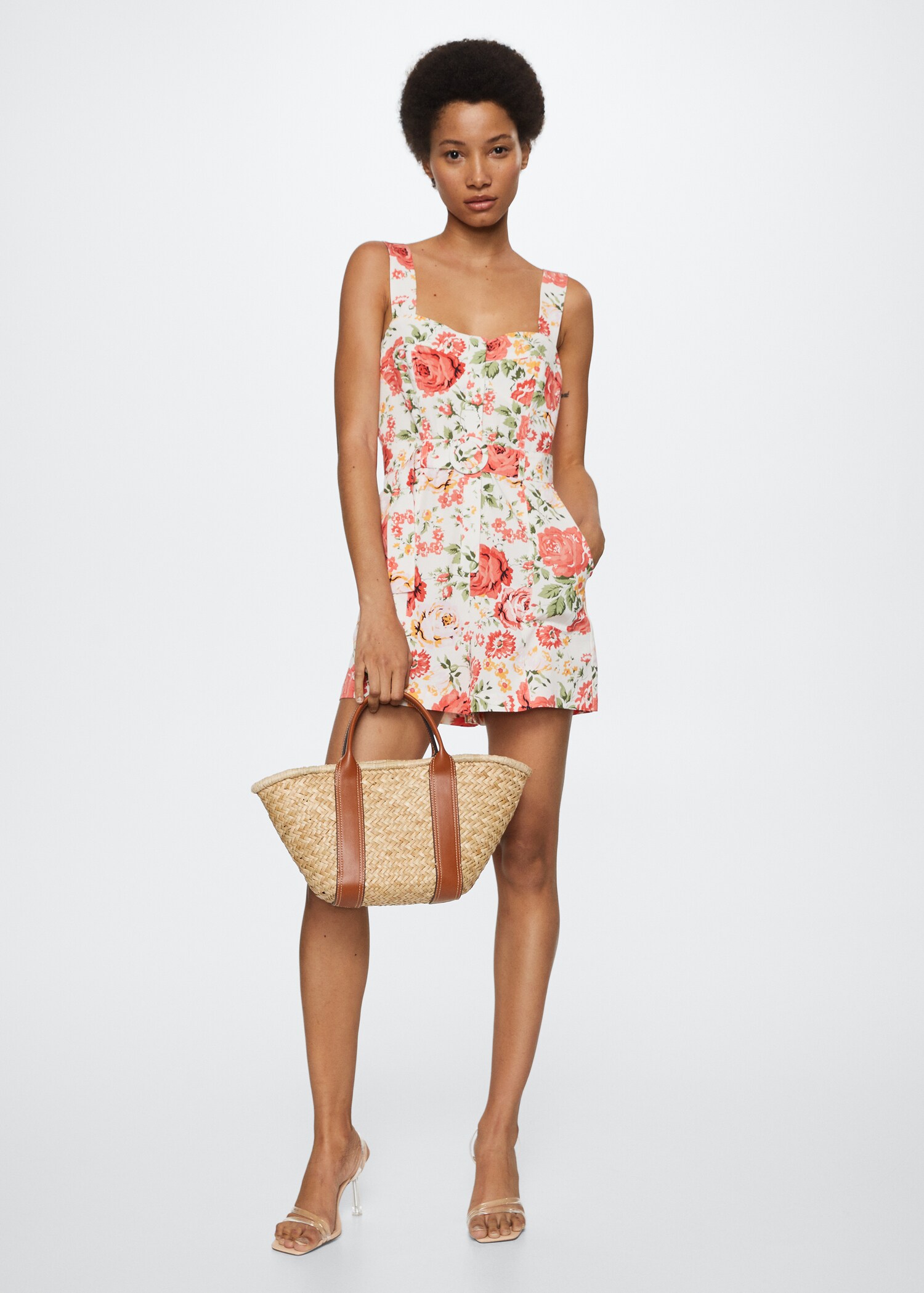 Flower short jumpsuit - General plane