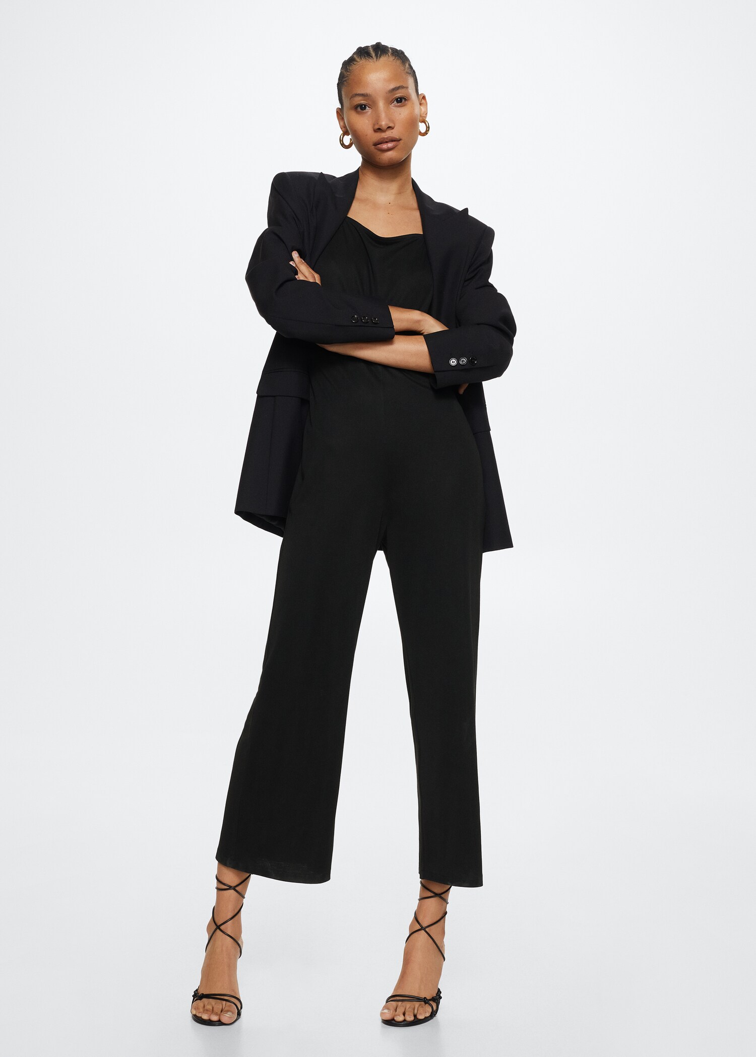 Cut-out back jumpsuit - General plane