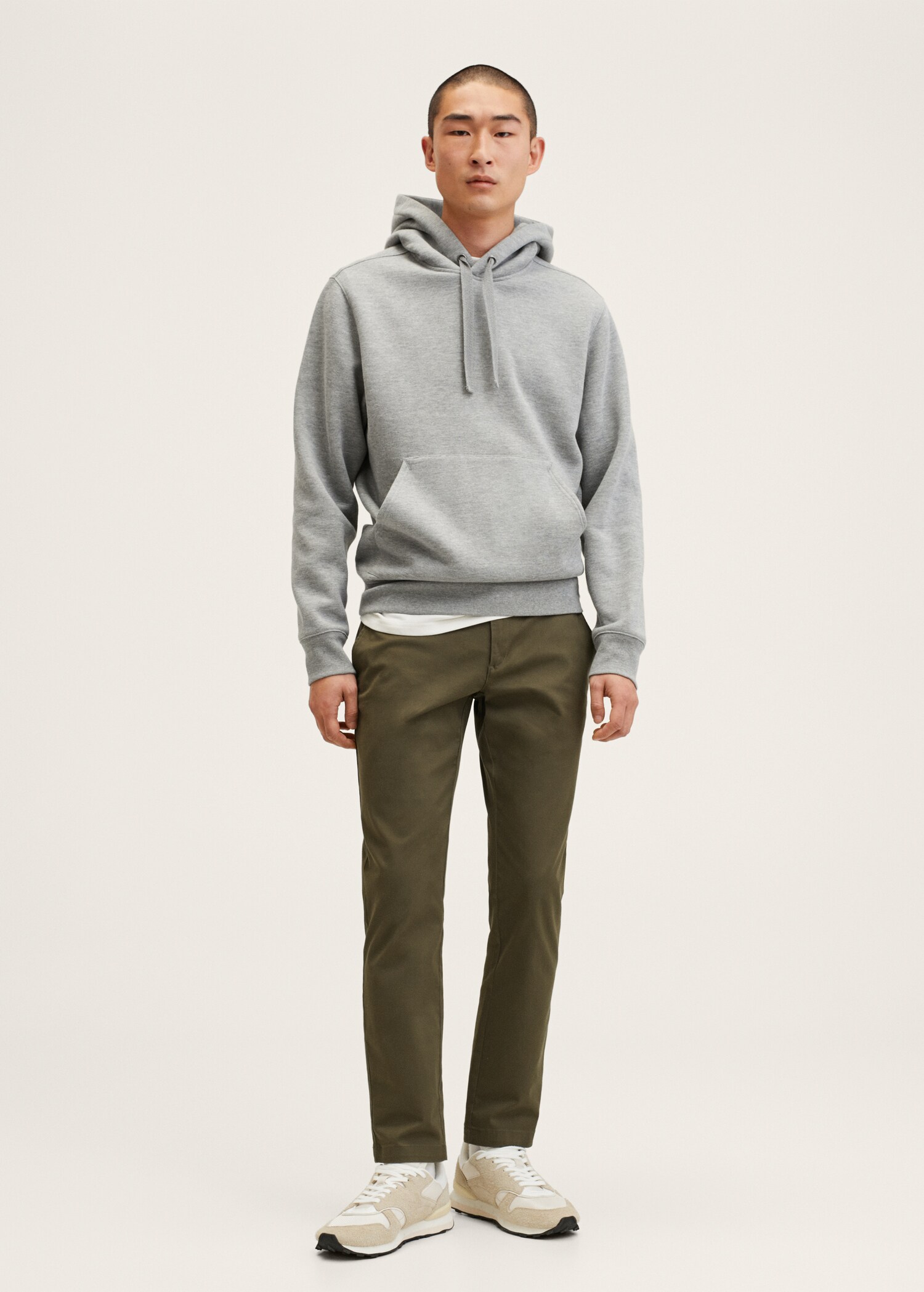 Pantalón algodón tapered crop - Plano general