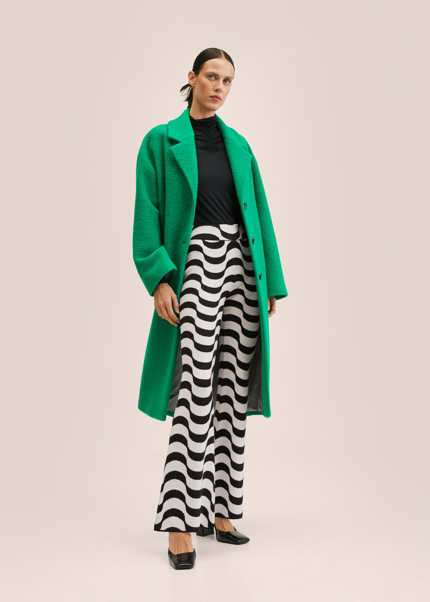 Flared knitted pants - General plane