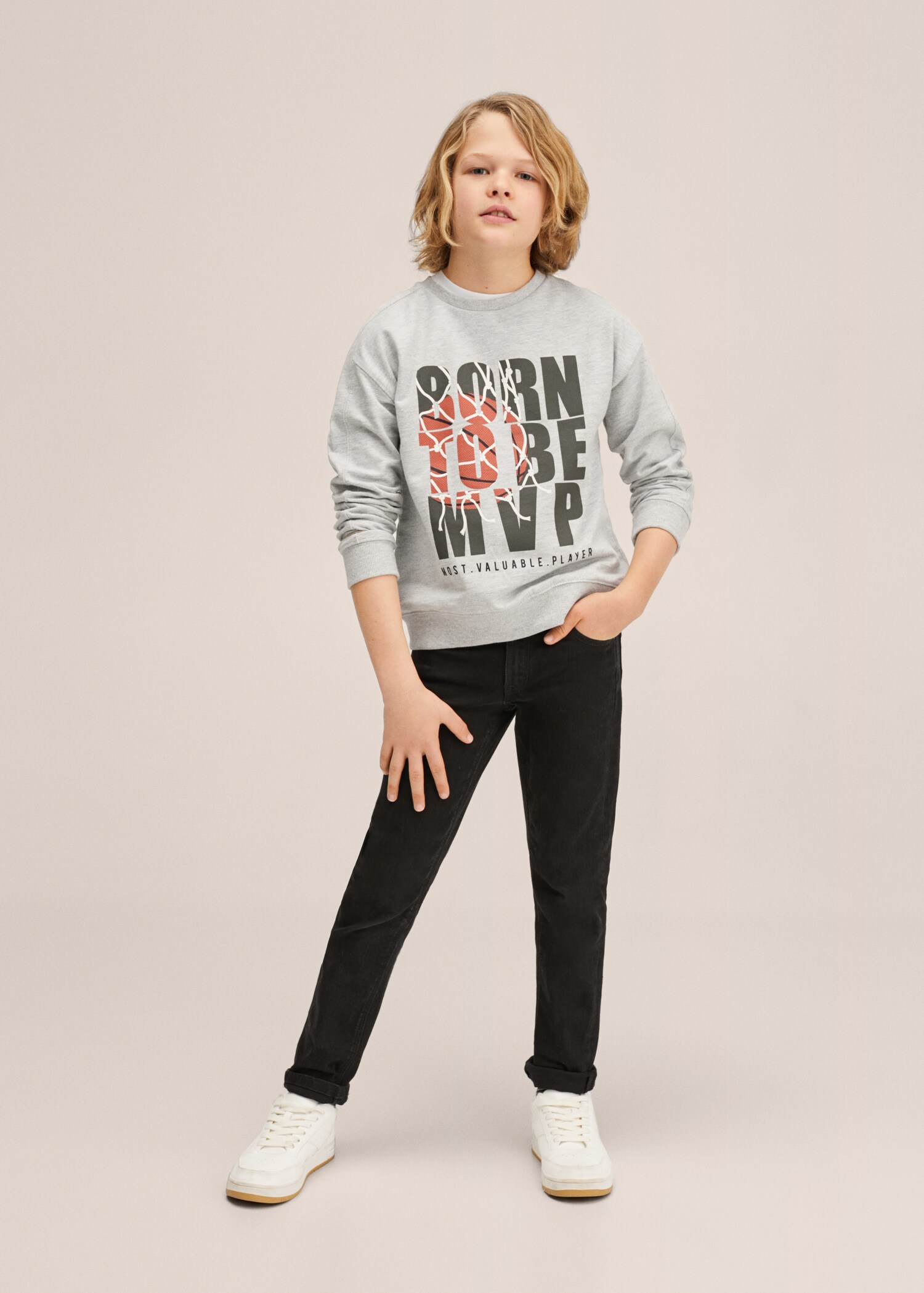 Sudadera algodón estampada - Plano general