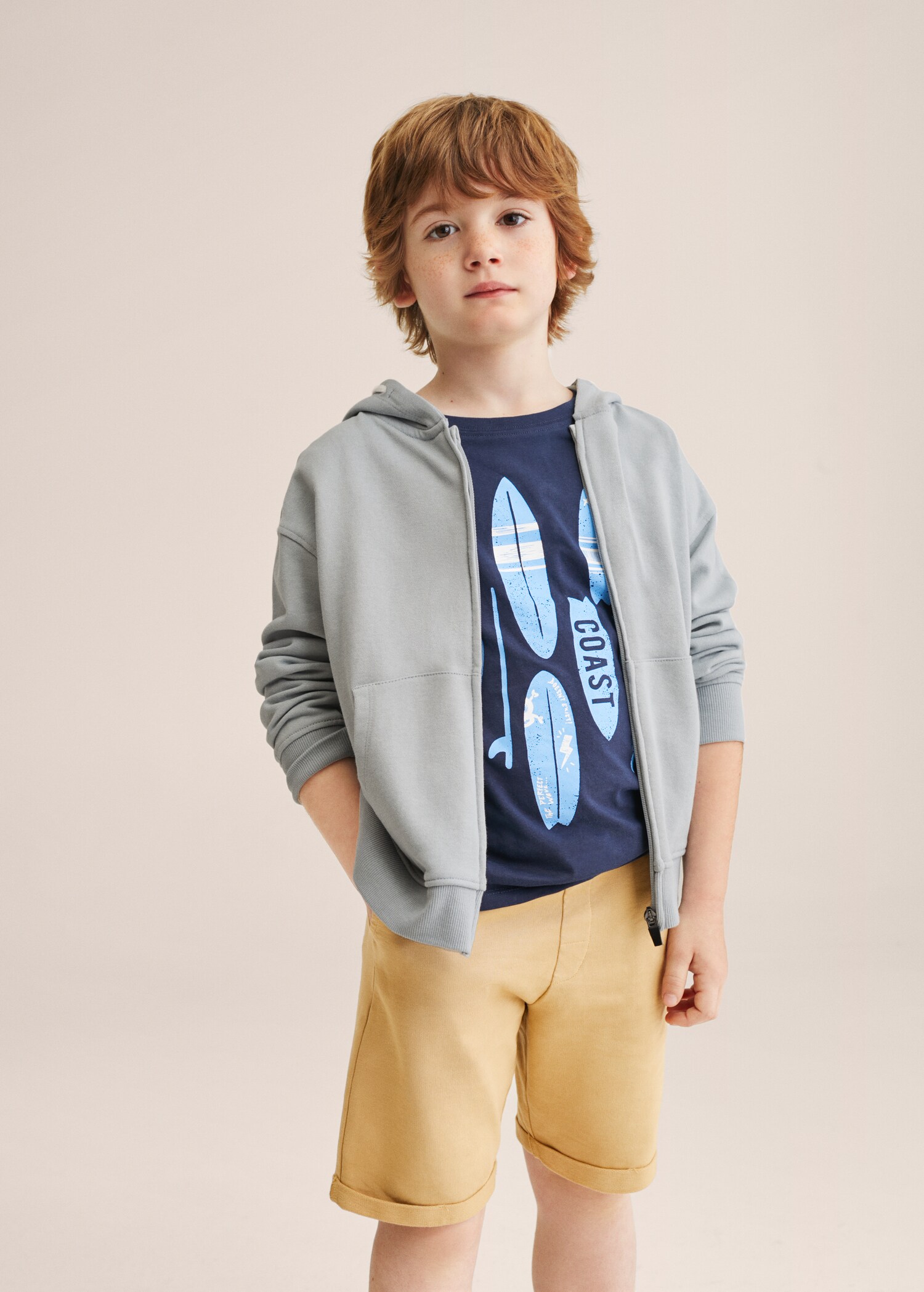 Sudadera algodón capucha - Plano general