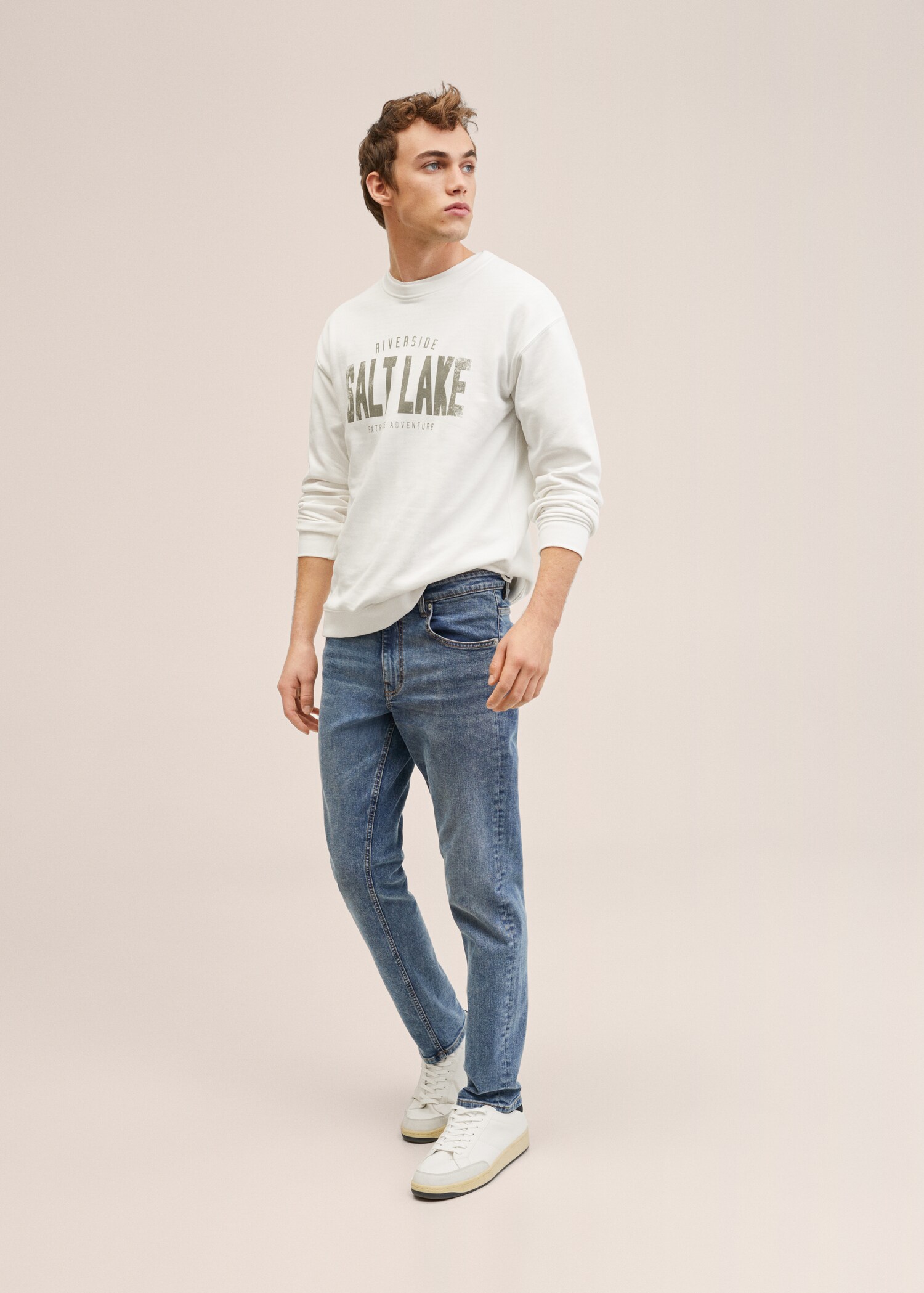 Message cotton sweatshirt - General plane